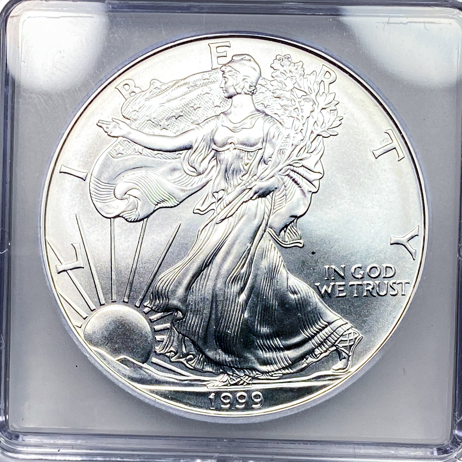1999 Silver Eagle ICG MS70 - 3