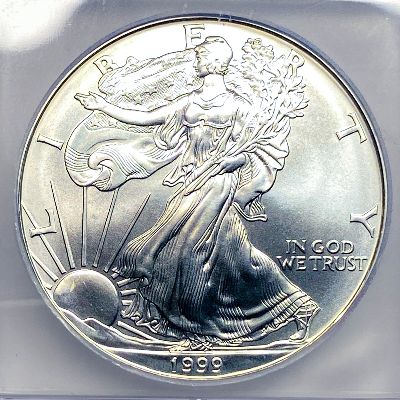 1999 Silver Eagle ICG MS70 - 3