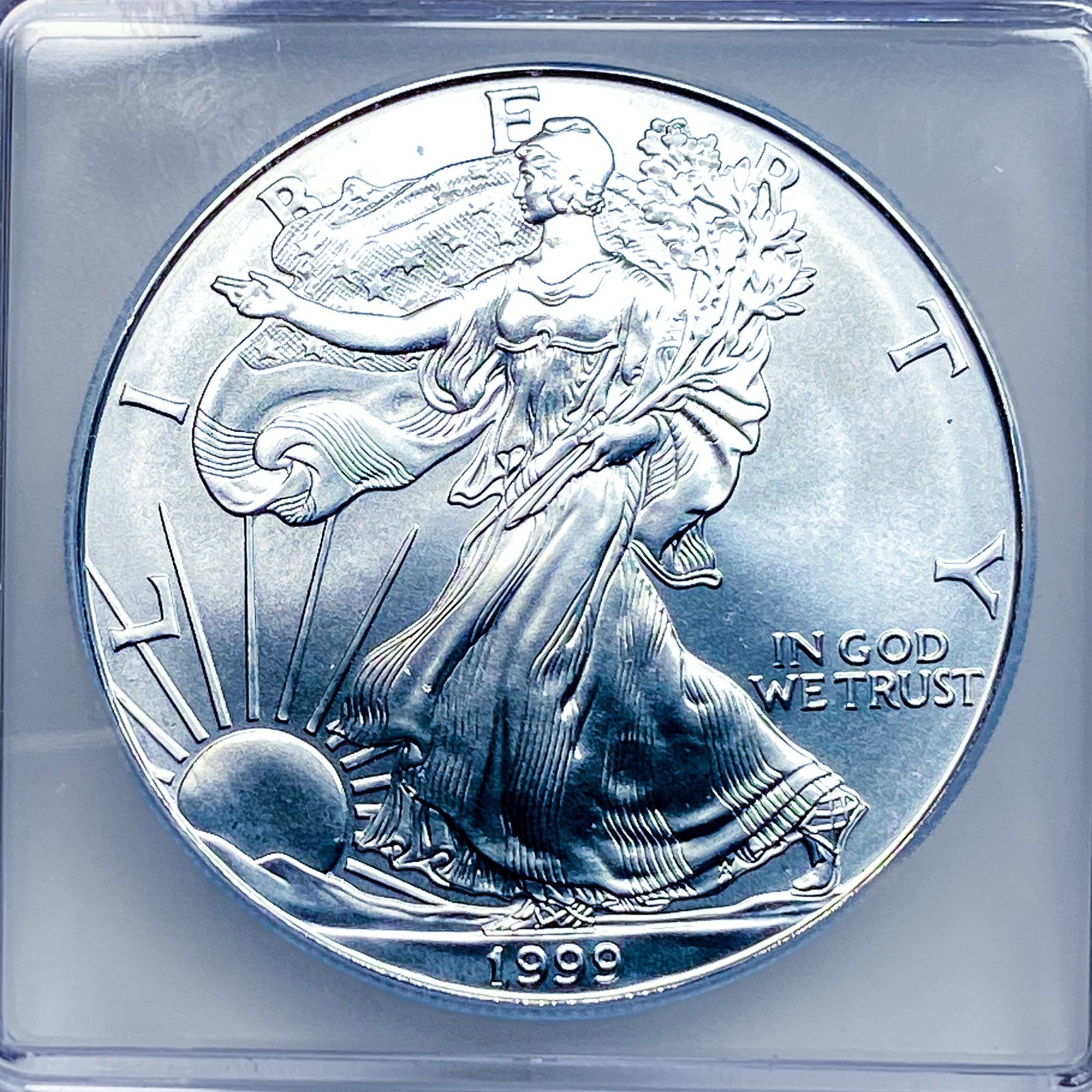 1999 Silver Eagle ICG MS70 - 3