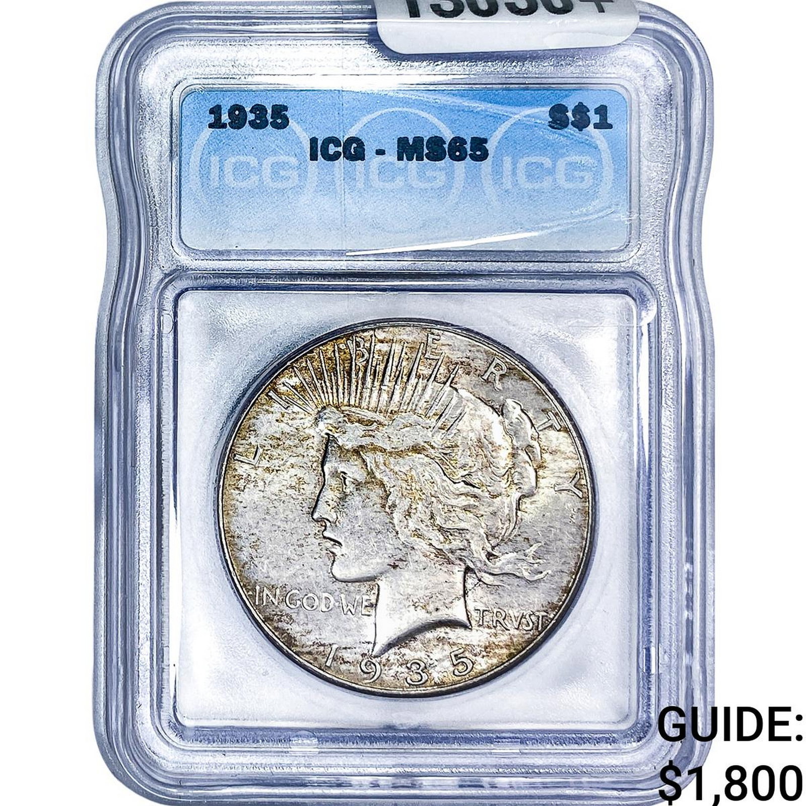 1935 Silver Peace Dollar ICG MS65: 1935 Silver Peace Dollar ICG MS65