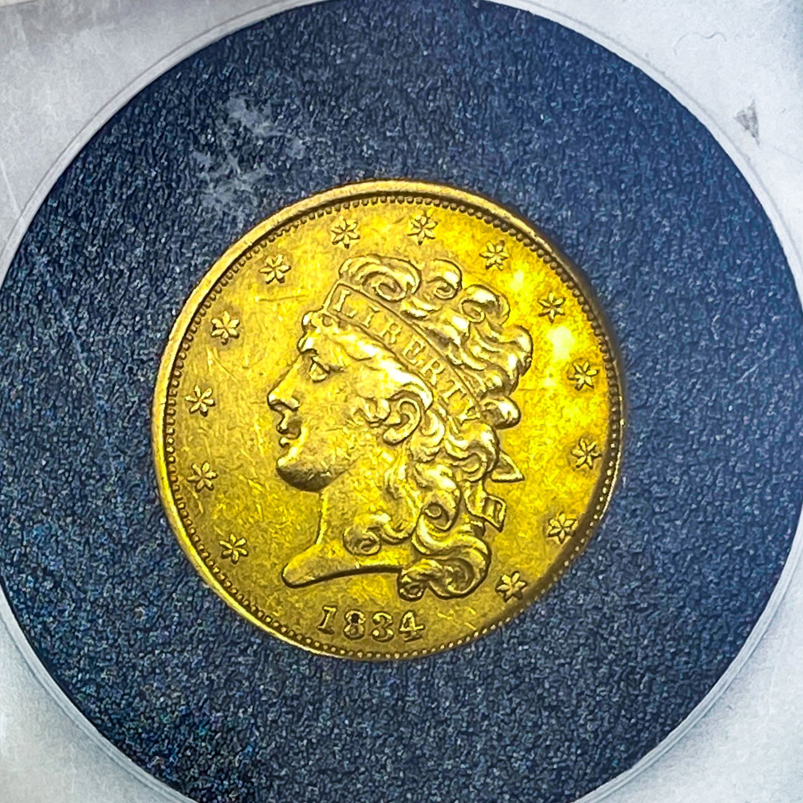 1834 $5 Gold Half Eagle - 3