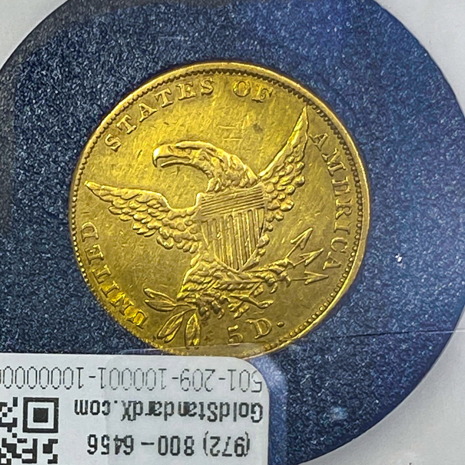 1834 $5 Gold Half Eagle - 4
