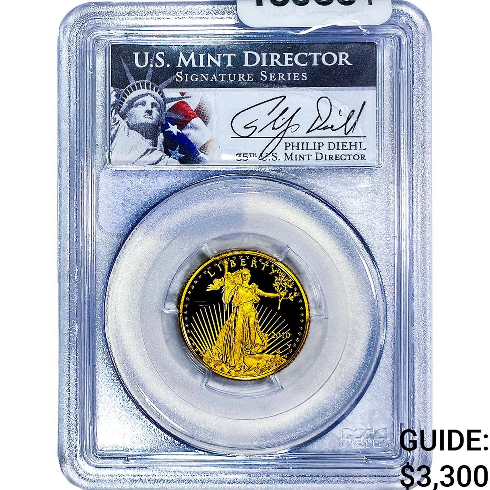 2010-W $10 Gold Eagle 1/4 oz PCGS PR69 DCAM: 2010-W $10 Gold Eagle 1/4 oz PCGS PR69 DCAM