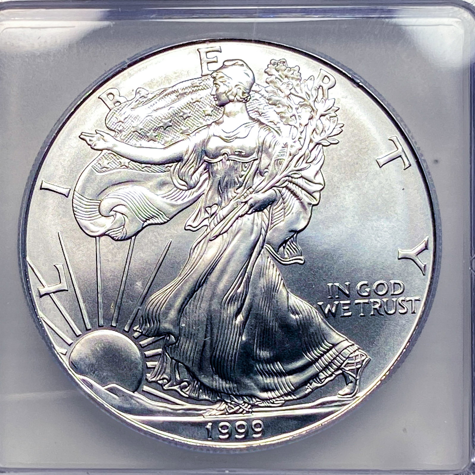1999 Silver Eagle ICG MS70 - 3