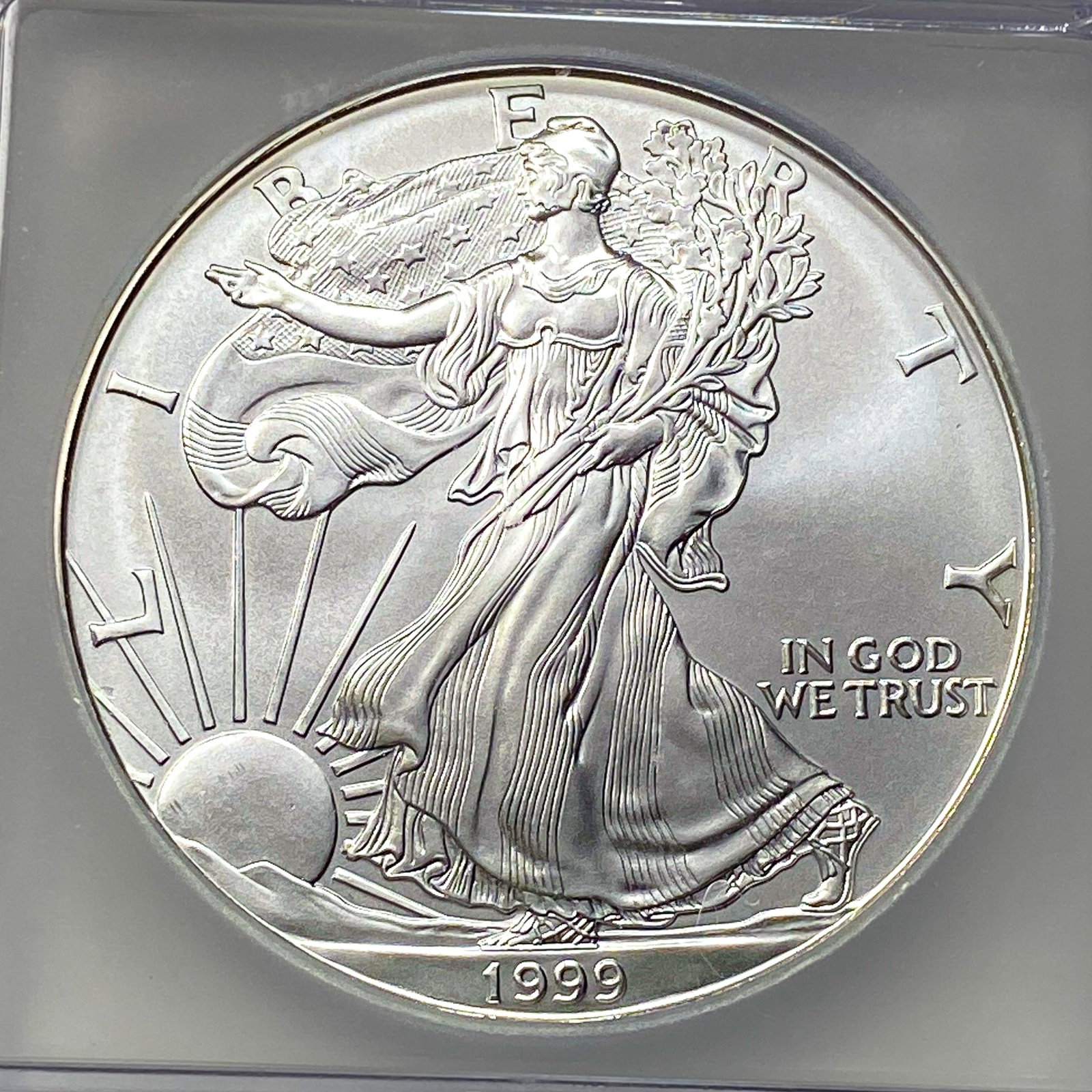 1999 Silver Eagle ICG MS70 - 3