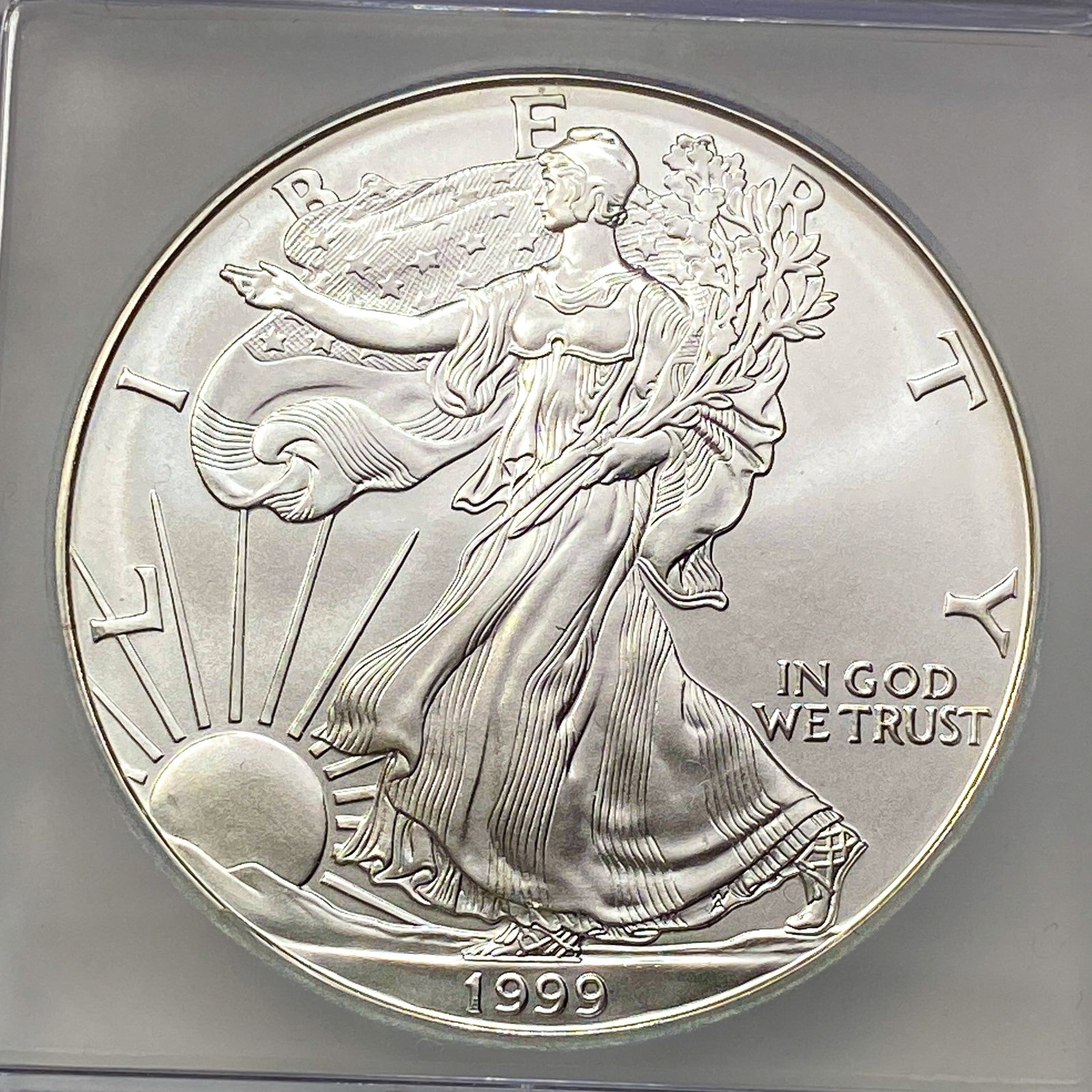 1999 Silver Eagle ICG MS70 - 3