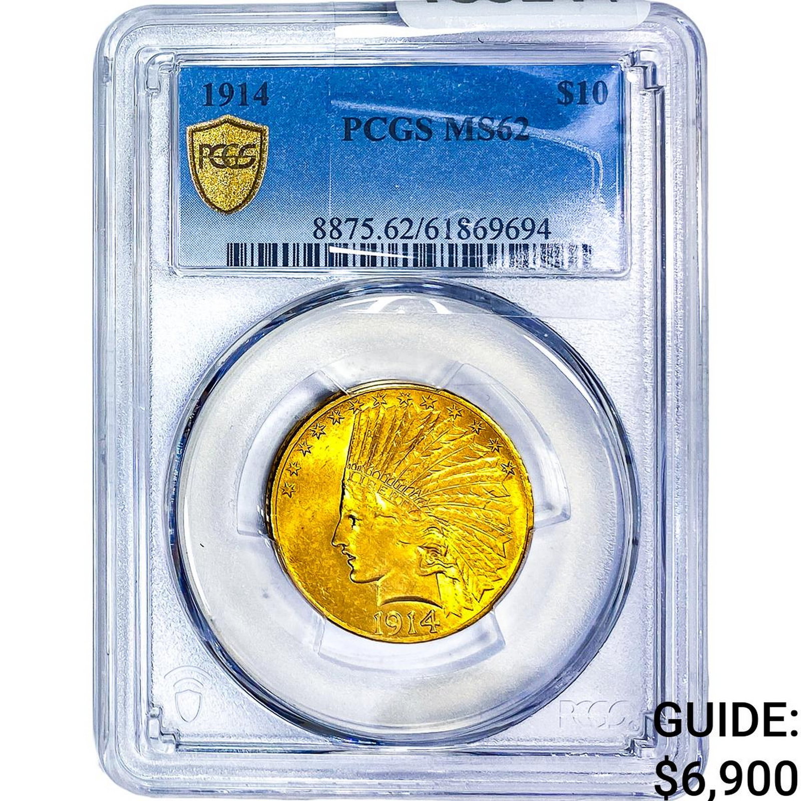 1914 $10 Gold Eagle PCGS MS62: 1914 $10 Gold Eagle PCGS MS62