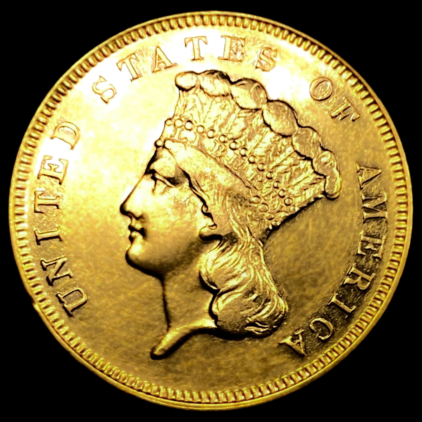 1883 $3 Gold Piece: 1883 $3 Gold Piece