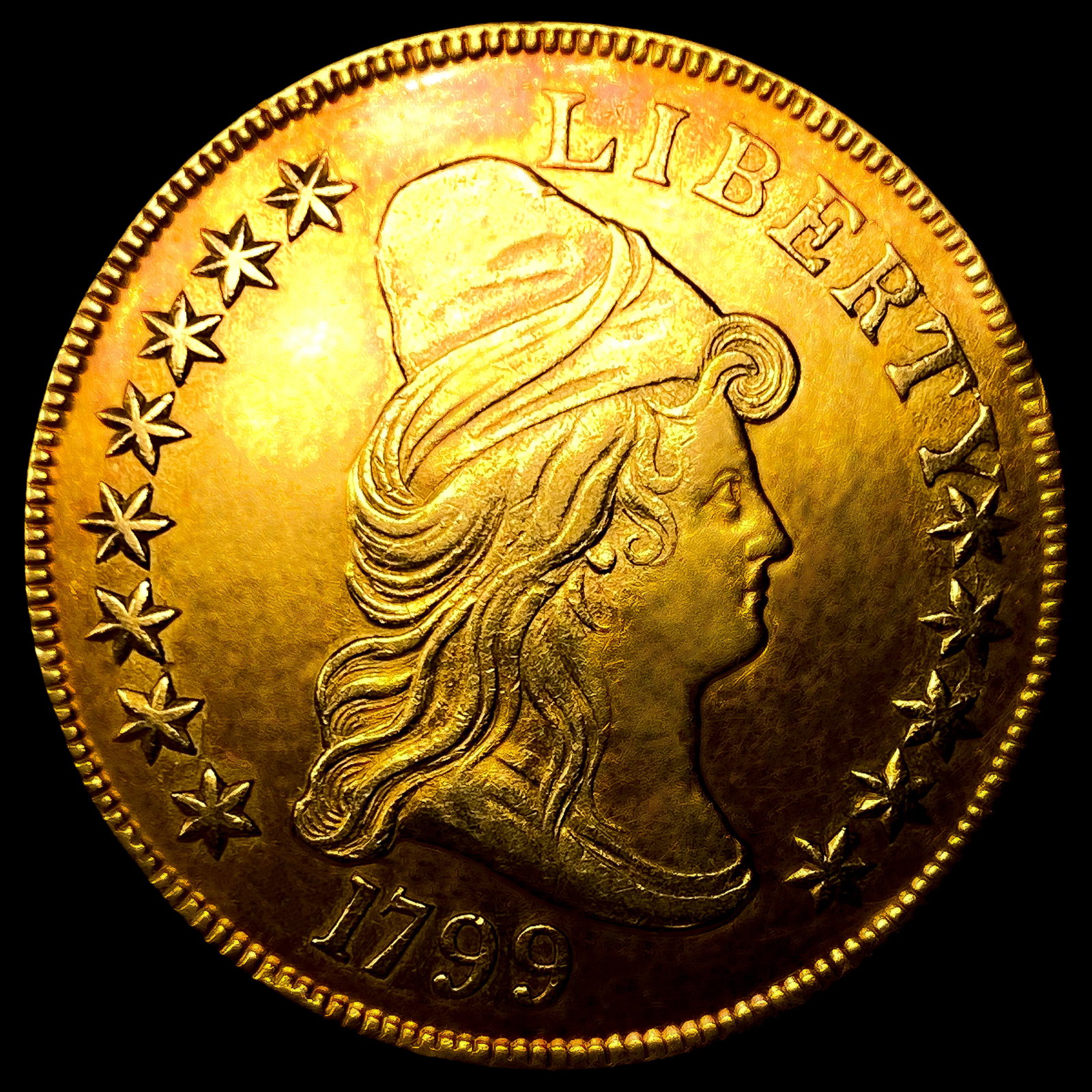 1799 Sm Stars Obv $10 Gold Eagle: 1799 Sm Stars Obv $10 Gold Eagle