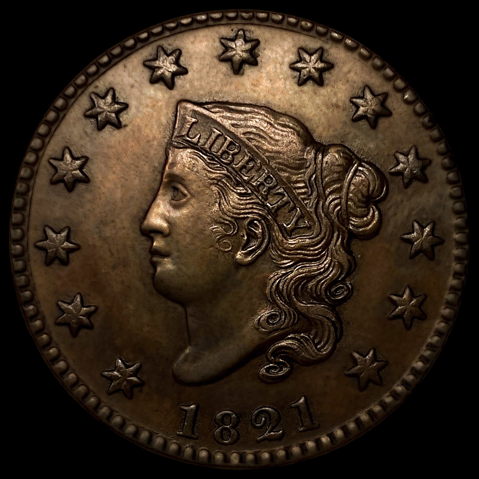 1821 Coronet Head Large Cent (1 of 2)