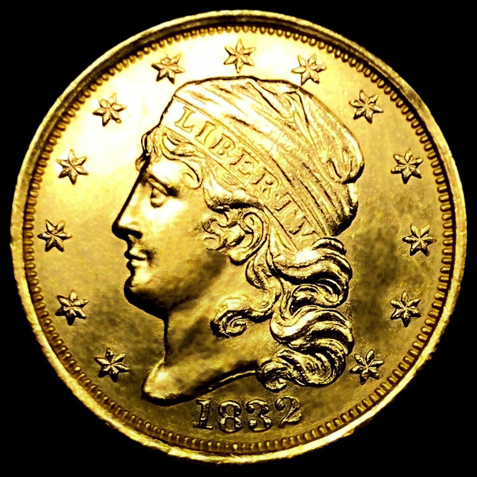 1832 BD-1 $2.50 Gold Quarter Eagle: 1832 BD-1 $2.50 Gold Quarter Eagle
