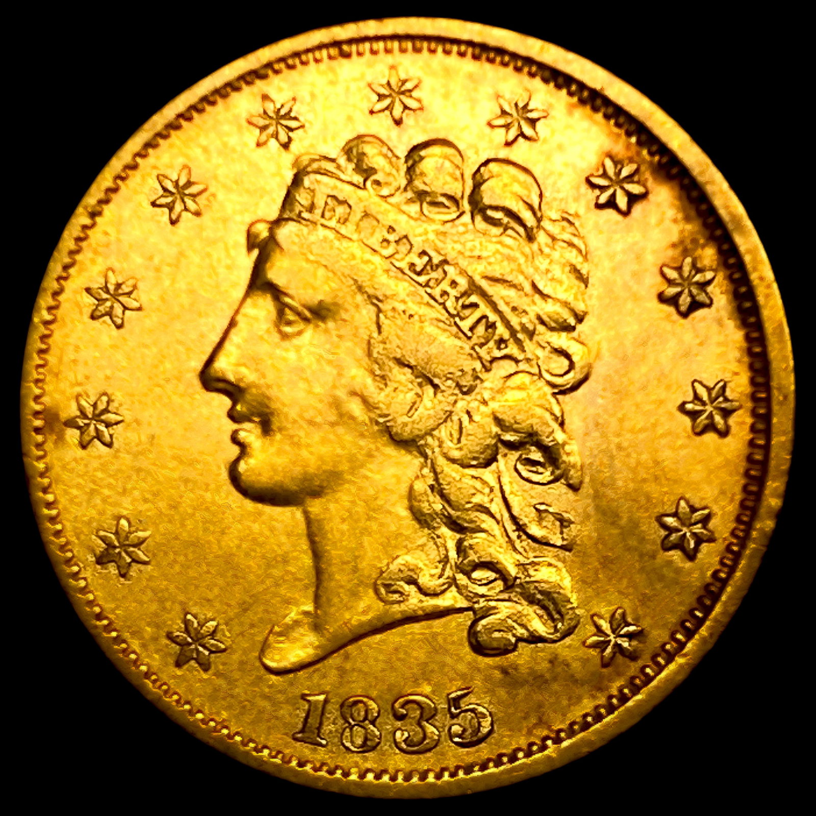 1835 $2.50 Gold Quarter Eagle: 1835 $2.50 Gold Quarter Eagle