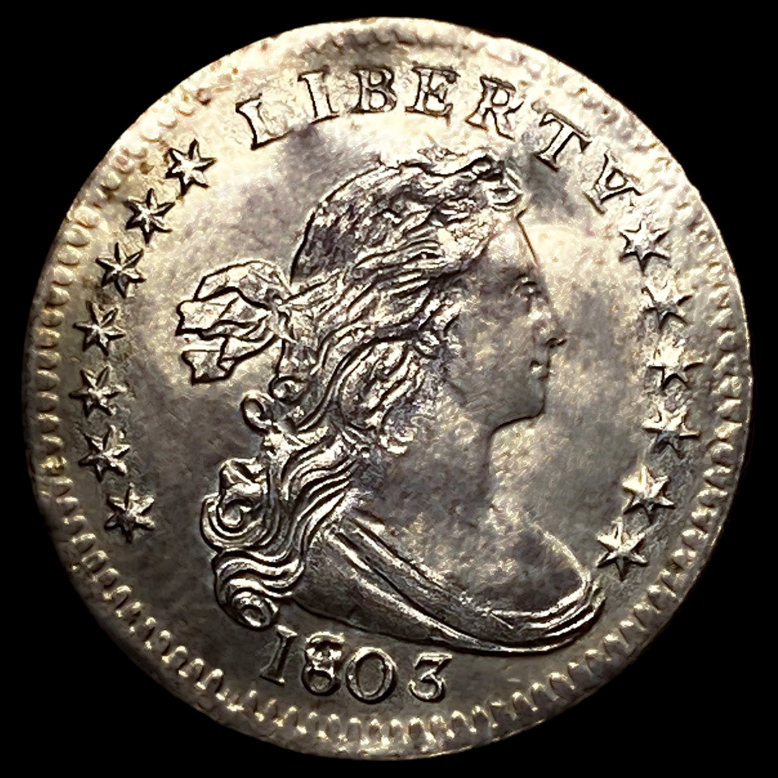 1803 Lg 8 Draped Bust Half Dime: 1803 Lg 8 Draped Bust Half Dime