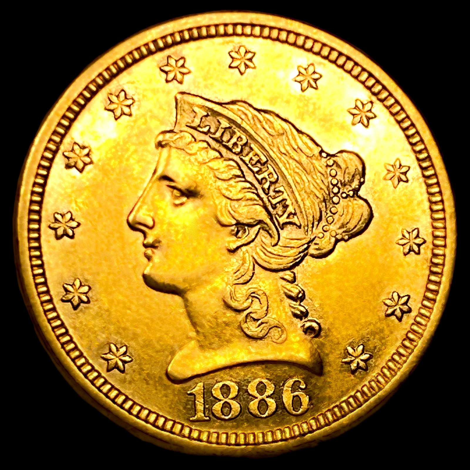 1886 $2.50 Gold Quarter Eagle (1 of 2)