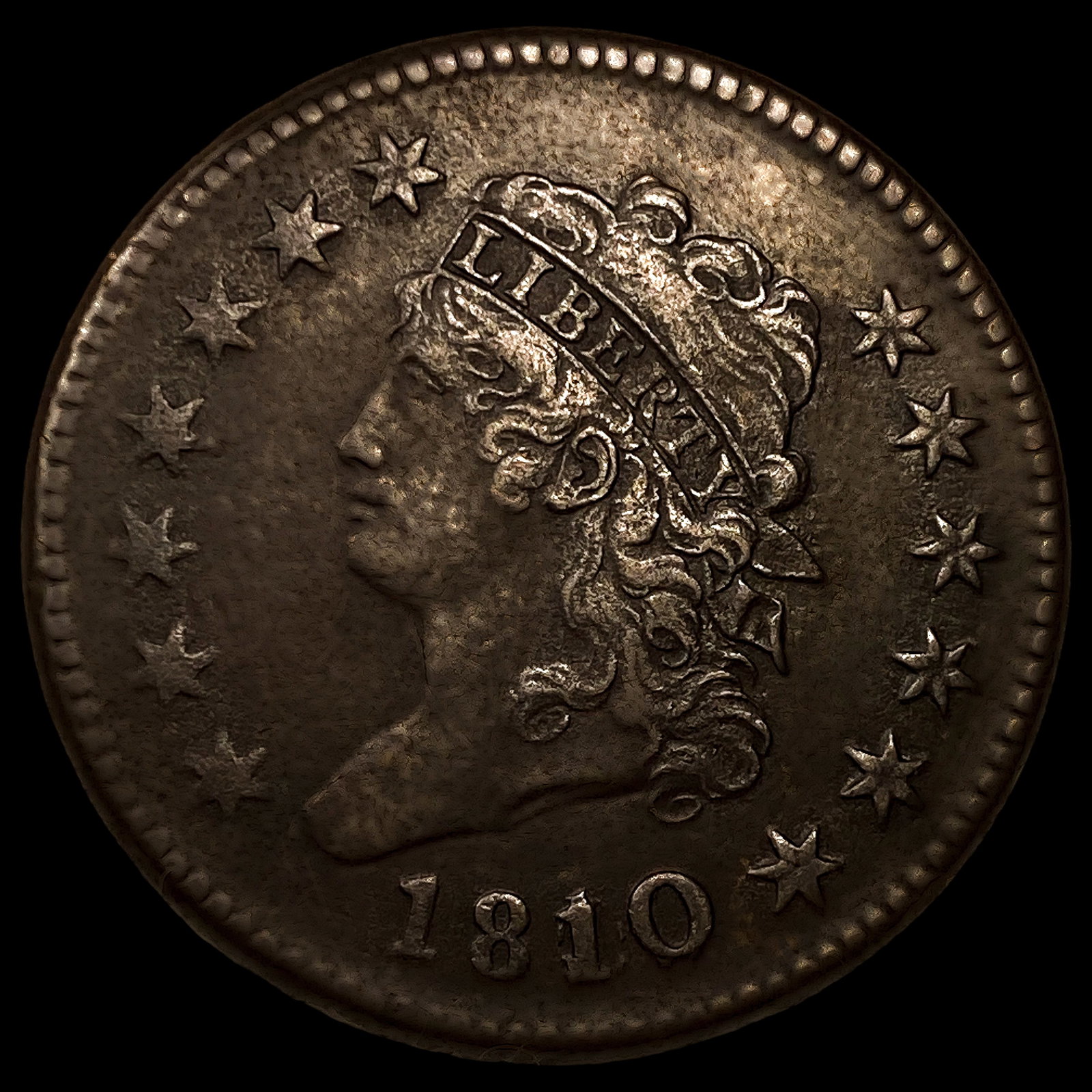 1810/09 S-281 Classic Head Large Cent: 1810/09 S-281 Classic Head Large Cent