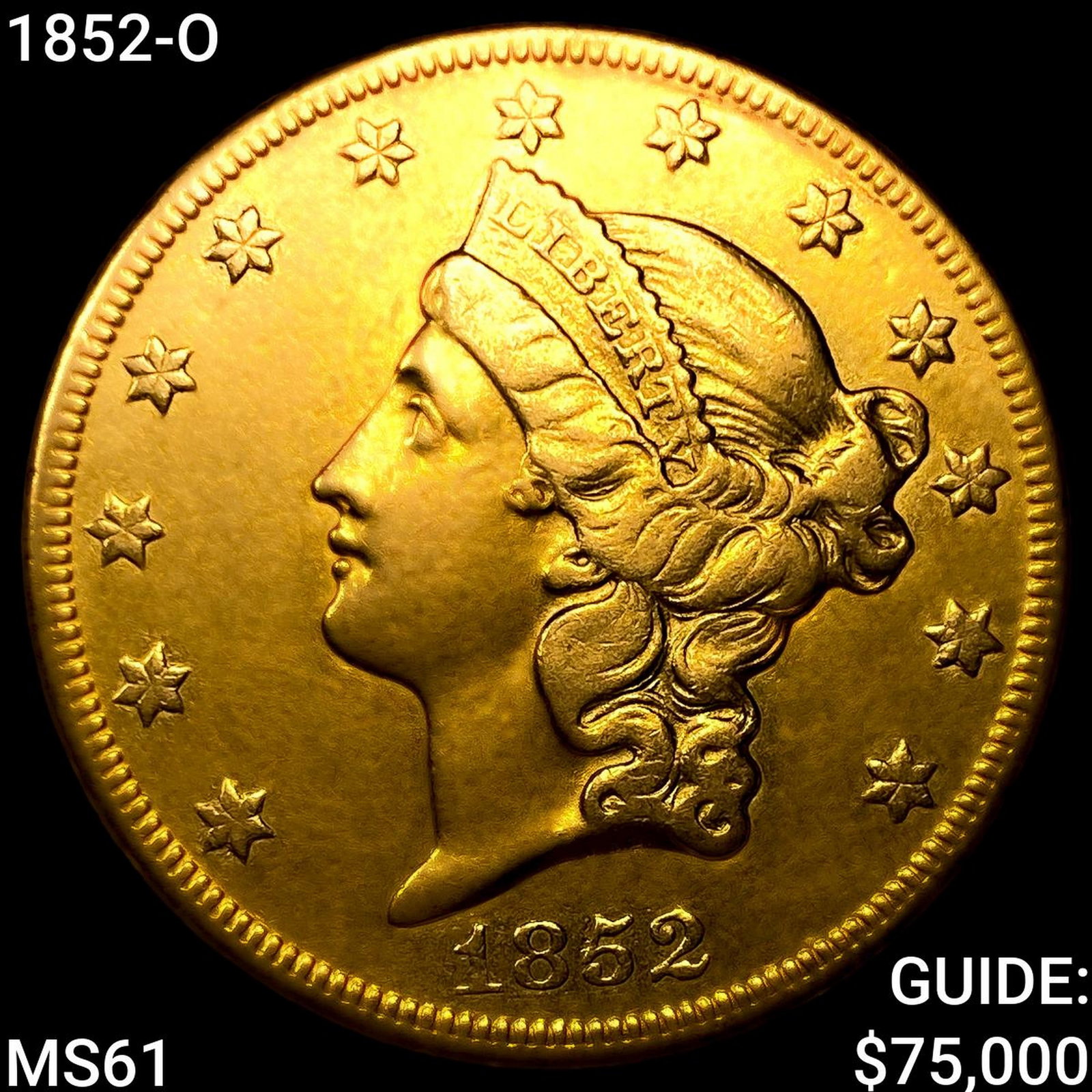 1852-O $20 Gold Double Eagle (1 of 2)