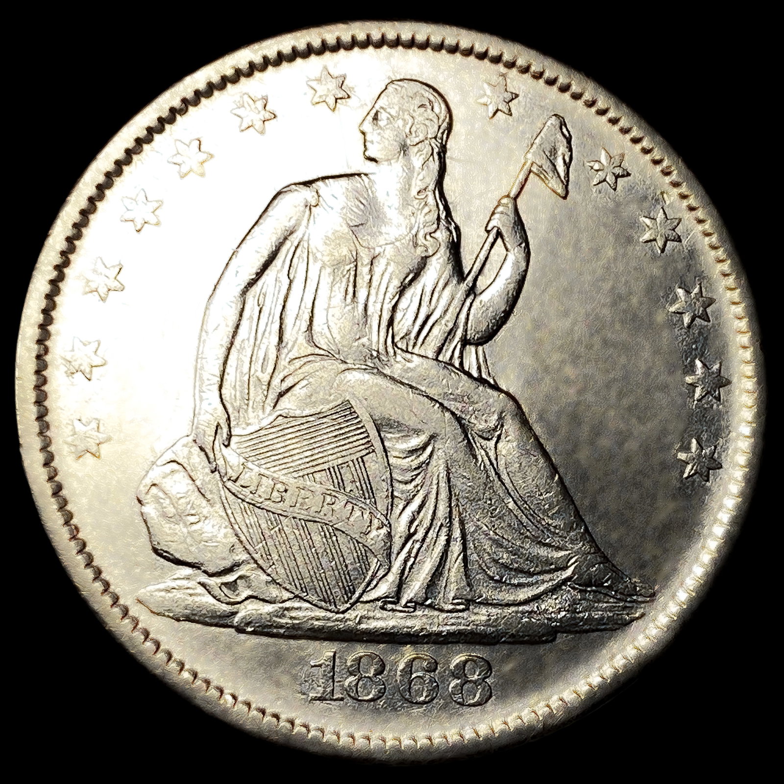 1868-S Seated Liberty Half Dollar: 1868-S Seated Liberty Half Dollar
