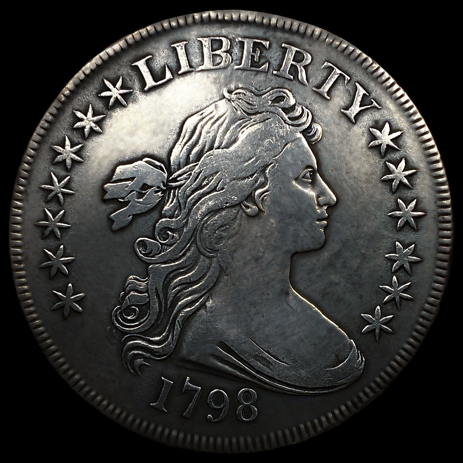 1798 Sm Eagle 13 Stars Draped Bust Dollar: 1798 Sm Eagle 13 Stars Draped Bust Dollar