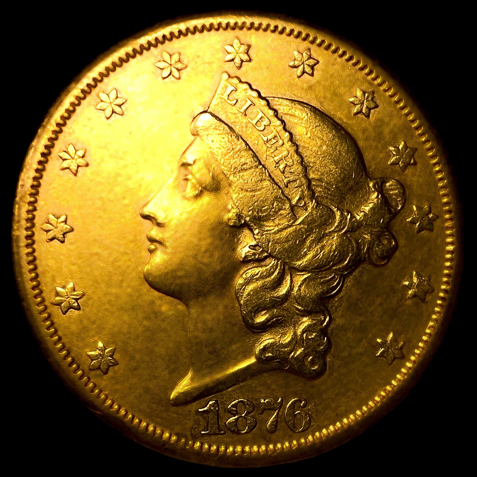 1876-CC $20 Gold Double Eagle: 1876-CC $20 Gold Double Eagle