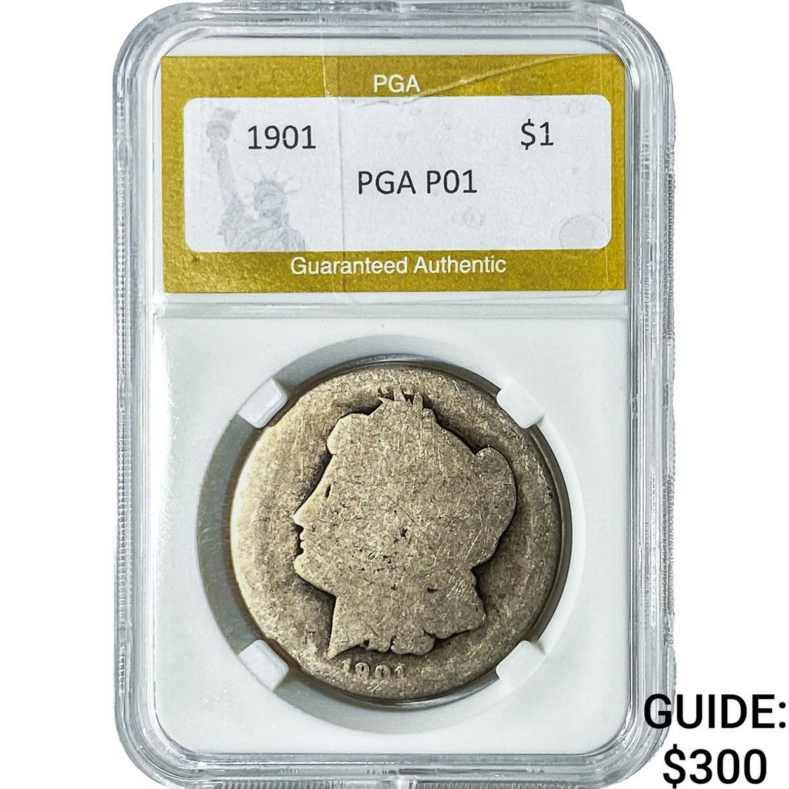 1901 Morgan Silver Dollar PGA P01: 1901 Morgan Silver Dollar PGA P01