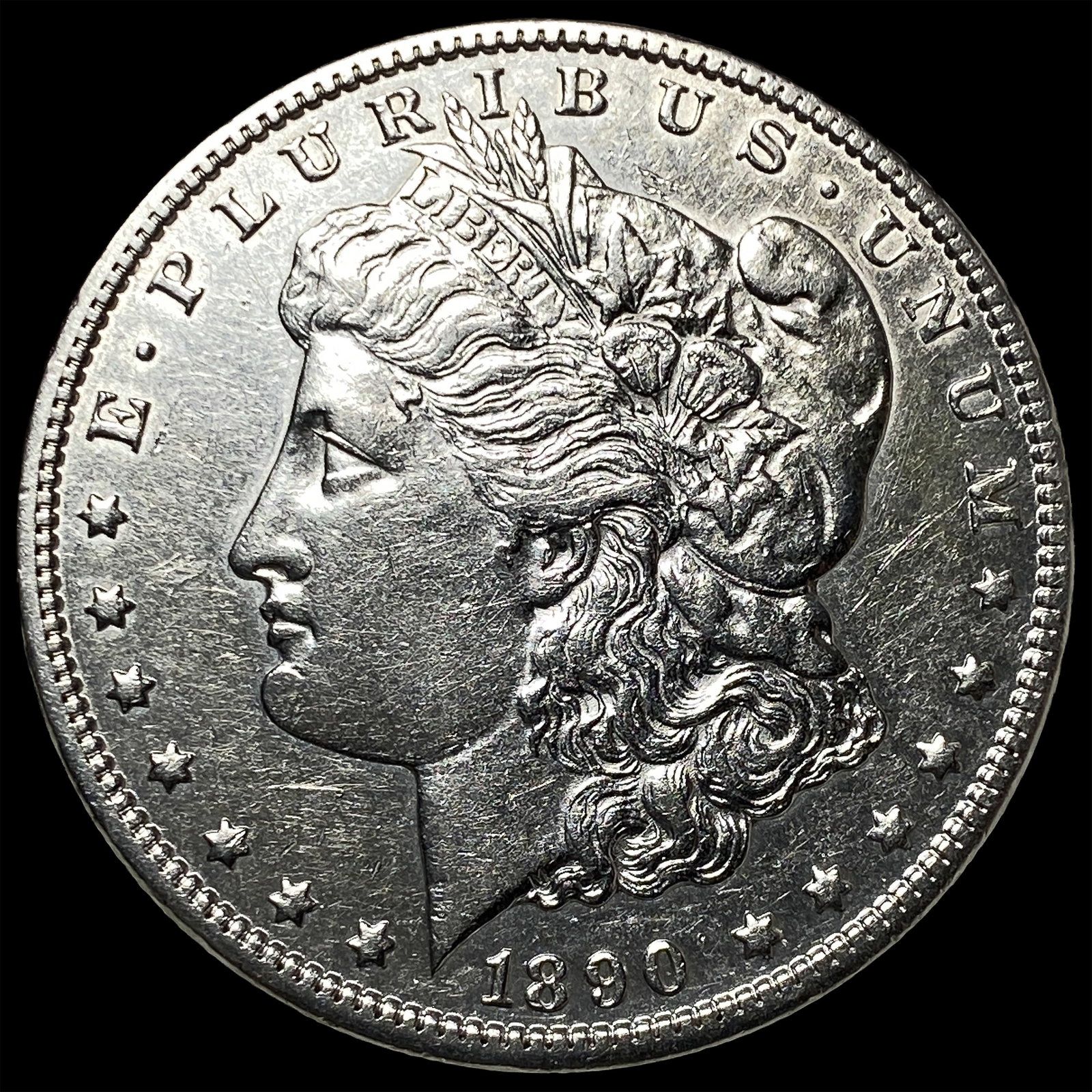 1890-CC Silver Morgan Dollar CHOICE AU: 1890-CC Silver Morgan Dollar CHOICE AU