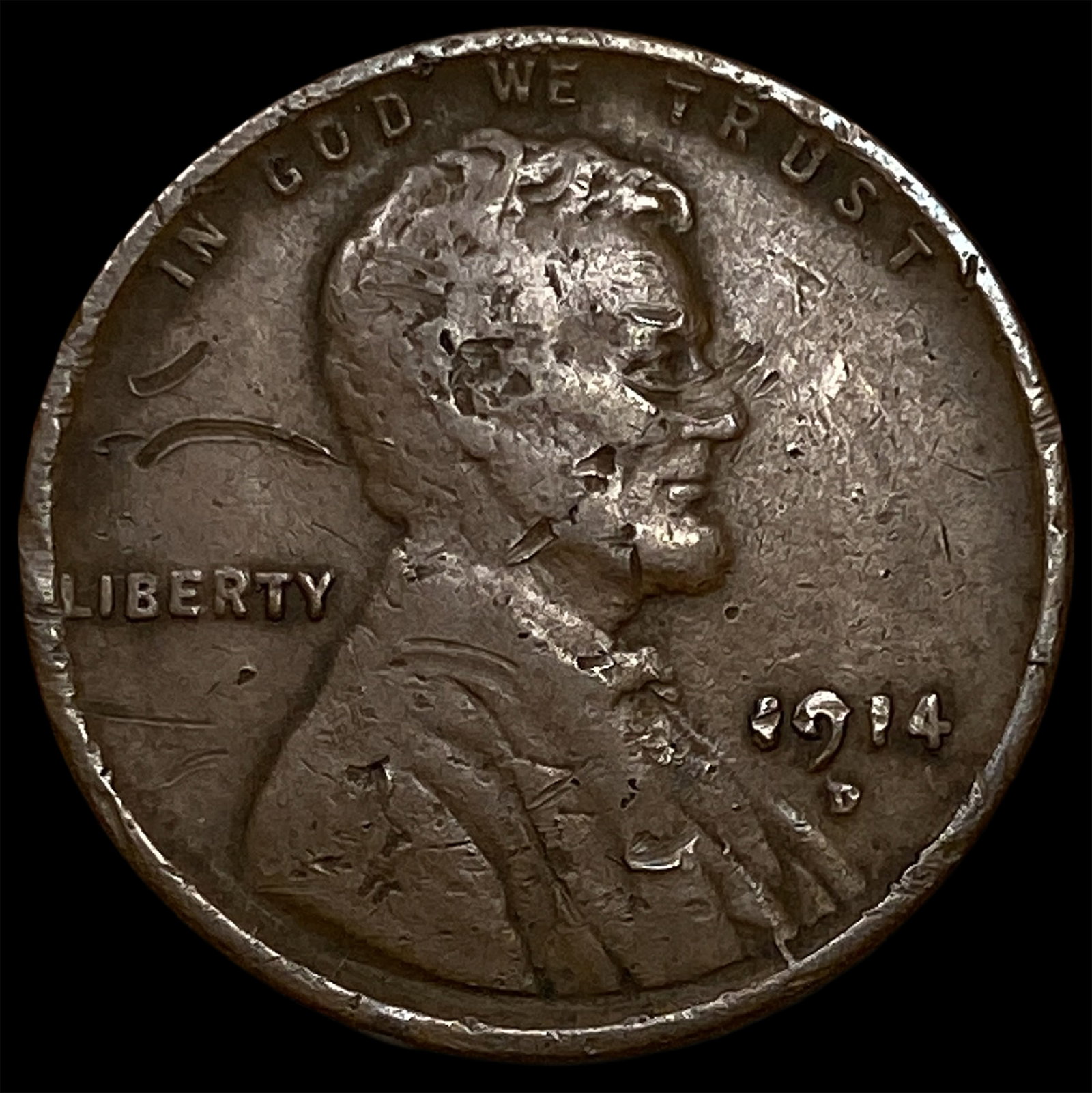 1914-D Lincoln Wheat Cent CLOSELY UNCIRCULATED: 1914-D Lincoln Wheat Cent CLOSELY UNCIRCULATED