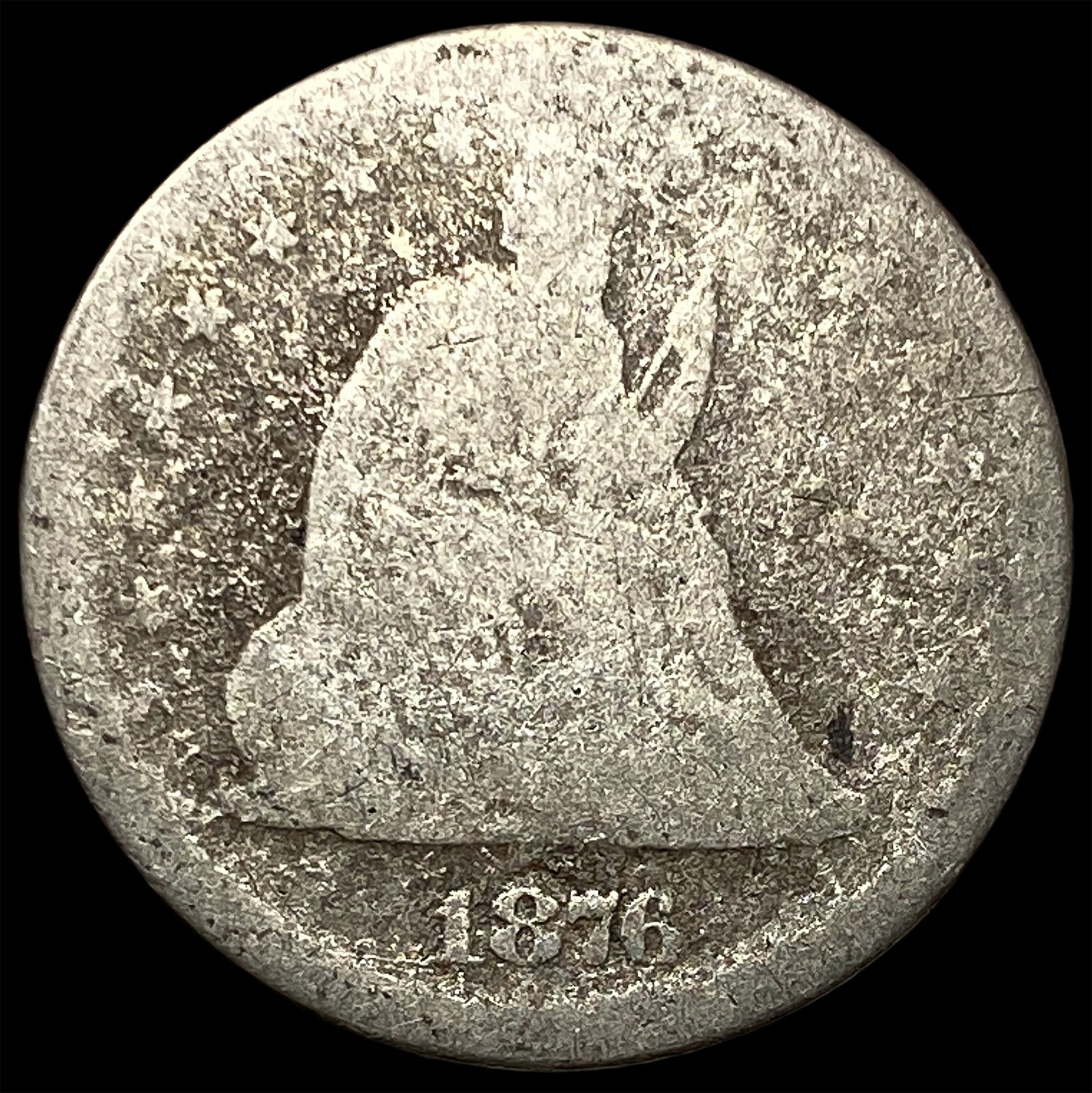 1876-S Silver Quarter NICELY CIRCULATED (1 of 2)