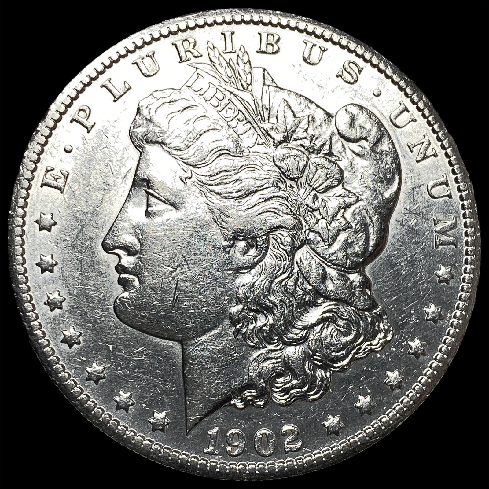 1902-S Silver Morgan Dollar CHOICE AU: 1902-S Silver Morgan Dollar CHOICE AU