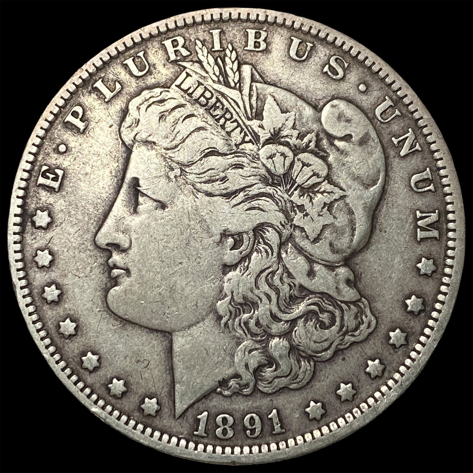 1891-O Silver Morgan Dollar NEARLY UNCIRCULATED: 1891-O Silver Morgan Dollar NEARLY UNCIRCULATED