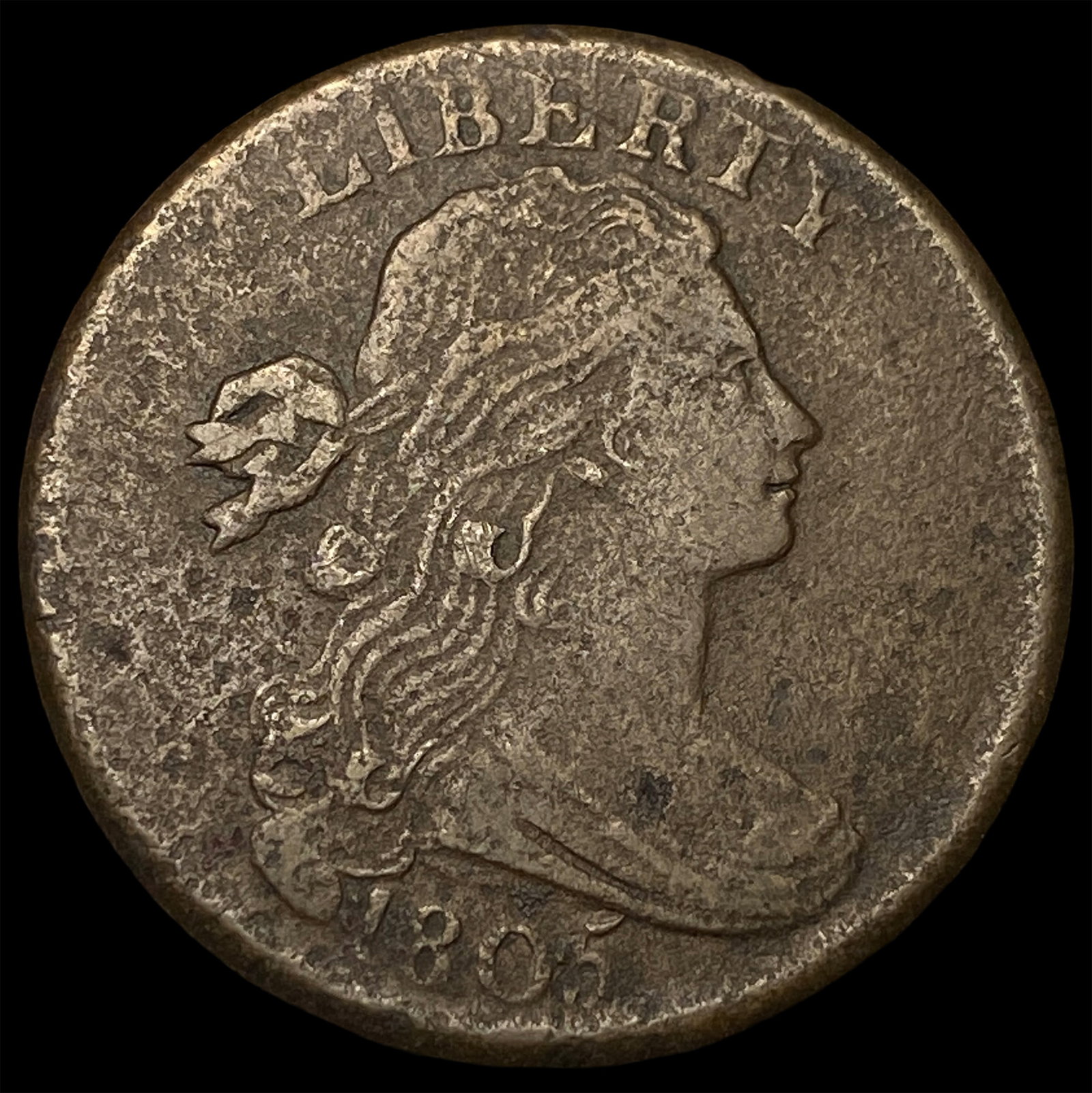 1805 Draped Bust Large Cent NEARLY UNCIRCULATED (1 of 2)