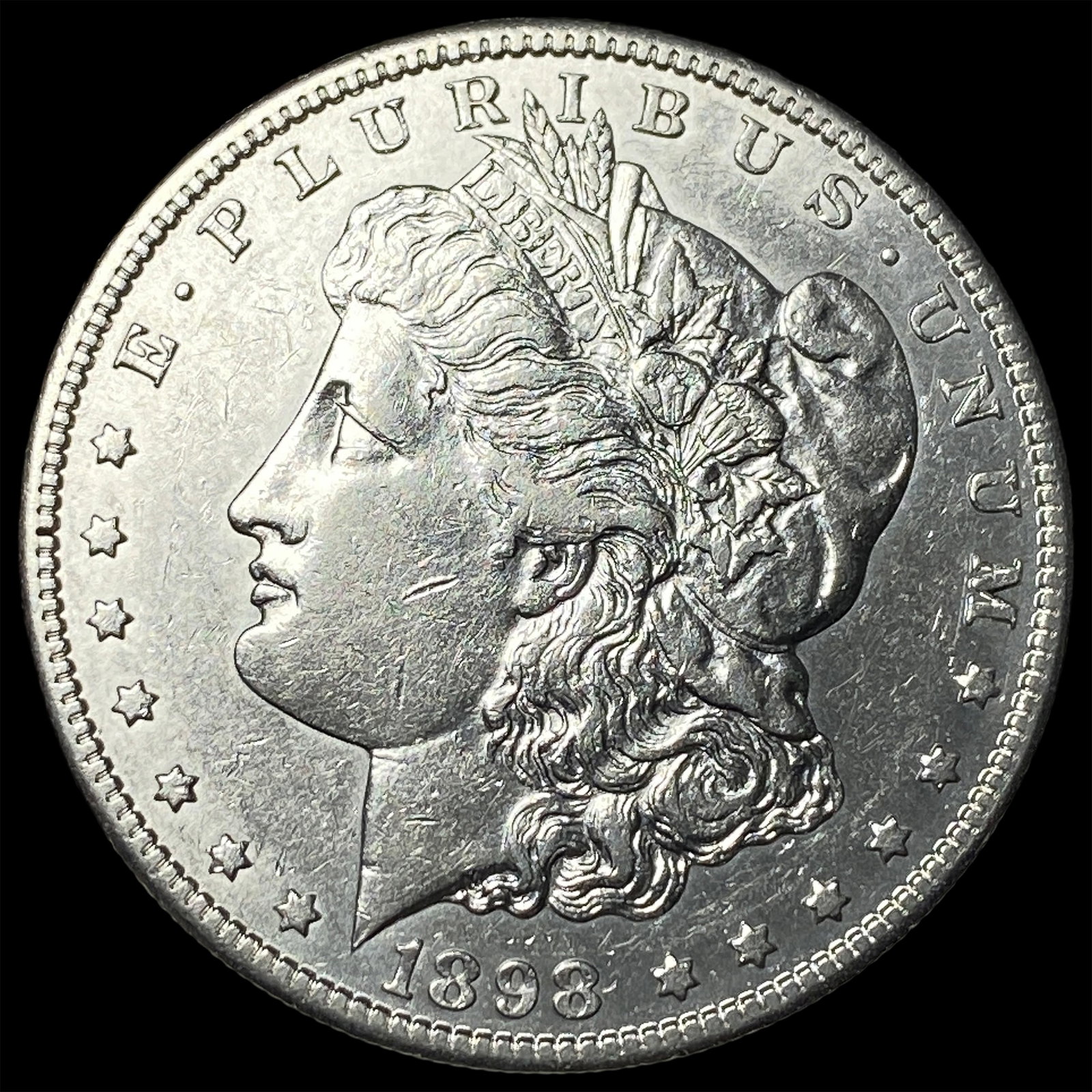 1898-S Silver Morgan Dollar CHOICE AU: 1898-S Silver Morgan Dollar CHOICE AU
