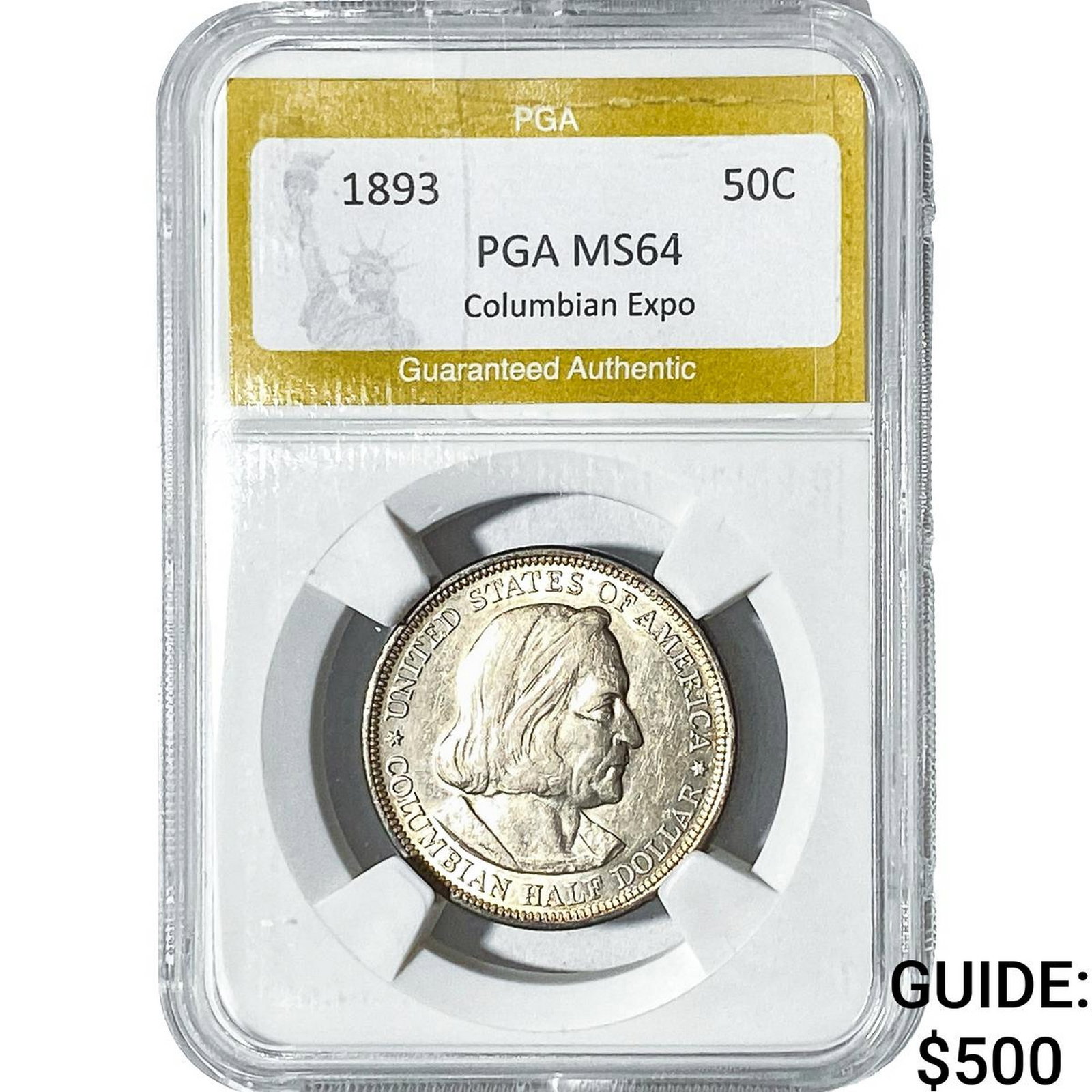 1893 Columbian Expo Half Dollar PGA MS64 (1 of 2)