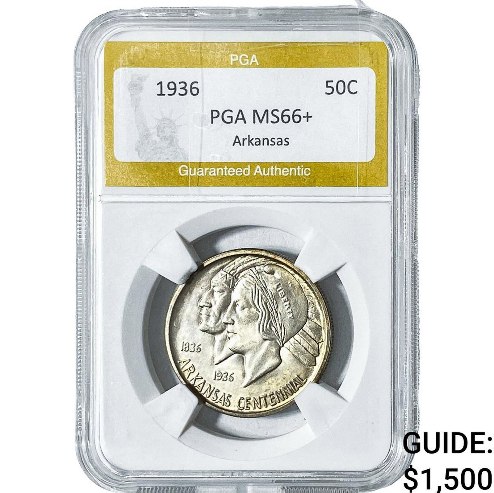 1936 Arkansas Half Dollar PGA MS66+ (1 of 2)