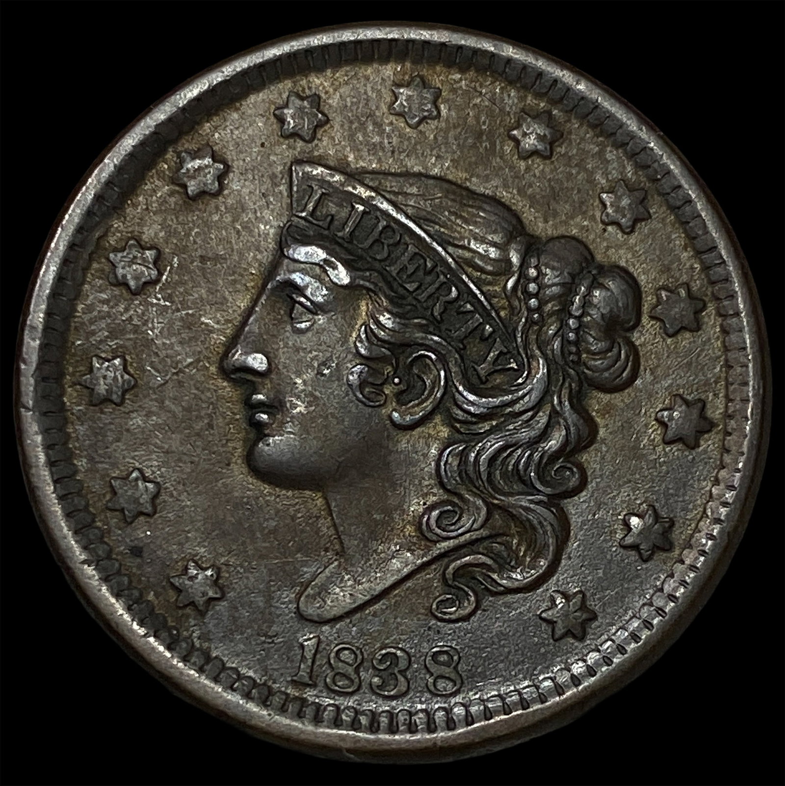 1838 Braided Hair Large Cent UNCIRCULATED (1 of 2)