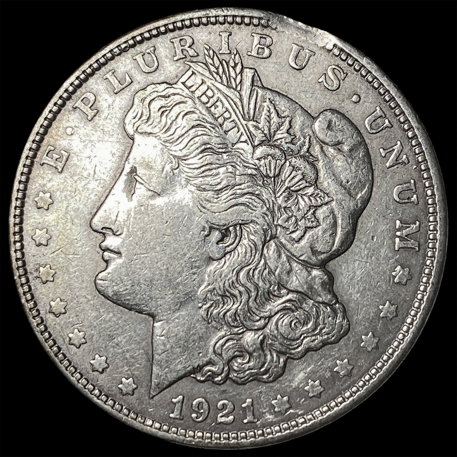 1921-D Silver Morgan Dollar NEARLY UNCIRCULATED: 1921-D Silver Morgan Dollar NEARLY UNCIRCULATED