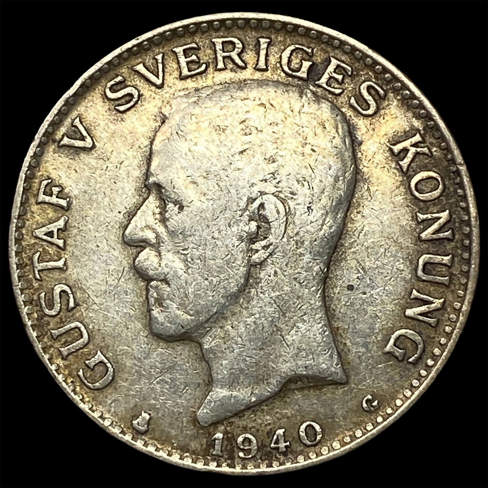 1940 Sweden Silver 1 Krona (1 of 2)