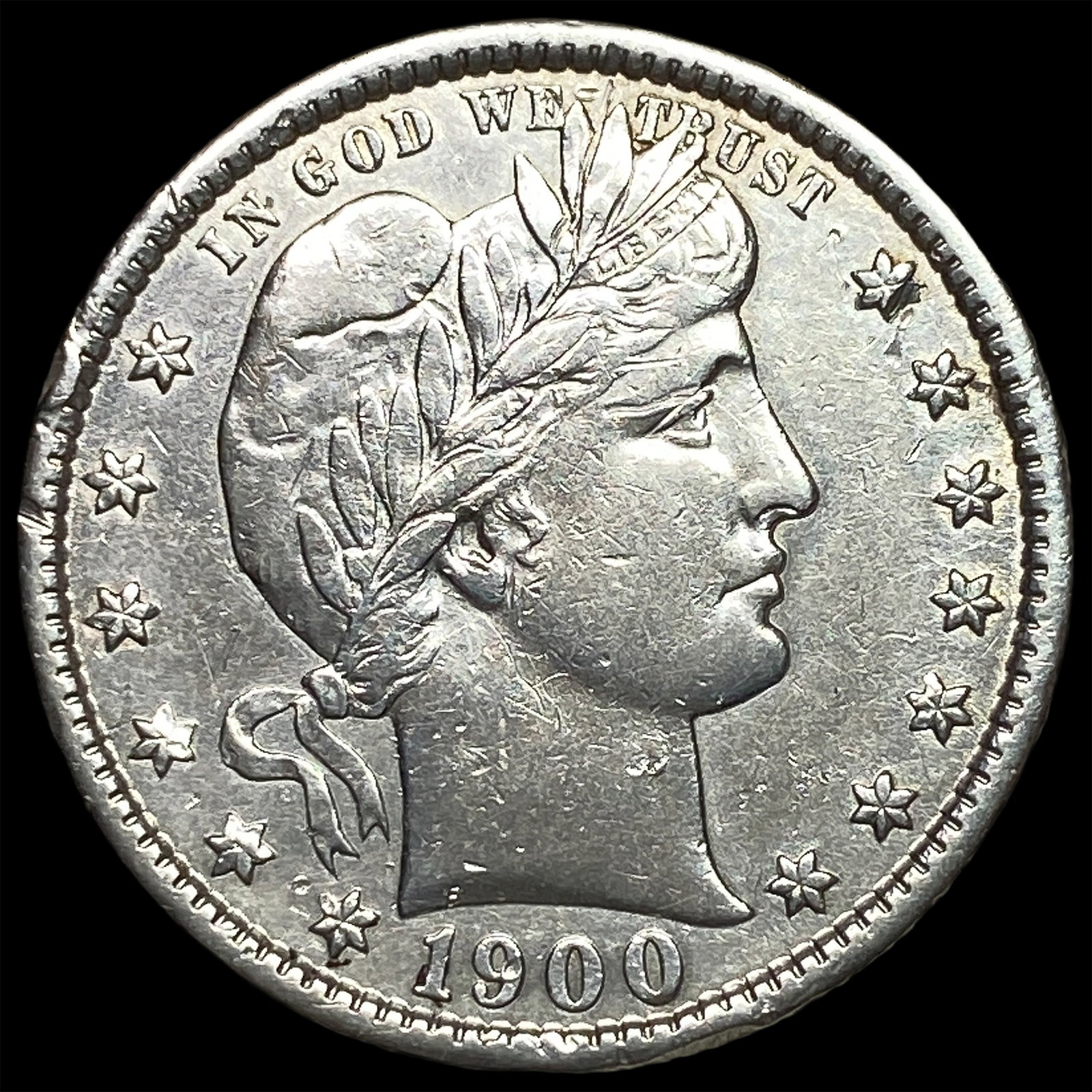 1900-S Barber Silver Quarter UNCIRCULATED (1 of 2)