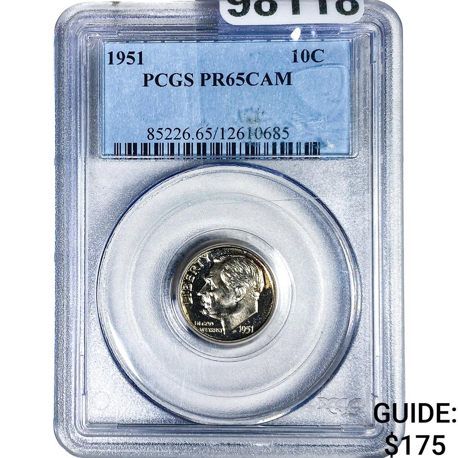 1951 Roosevelt Dime PCGS PR65 CAM (1 of 2)