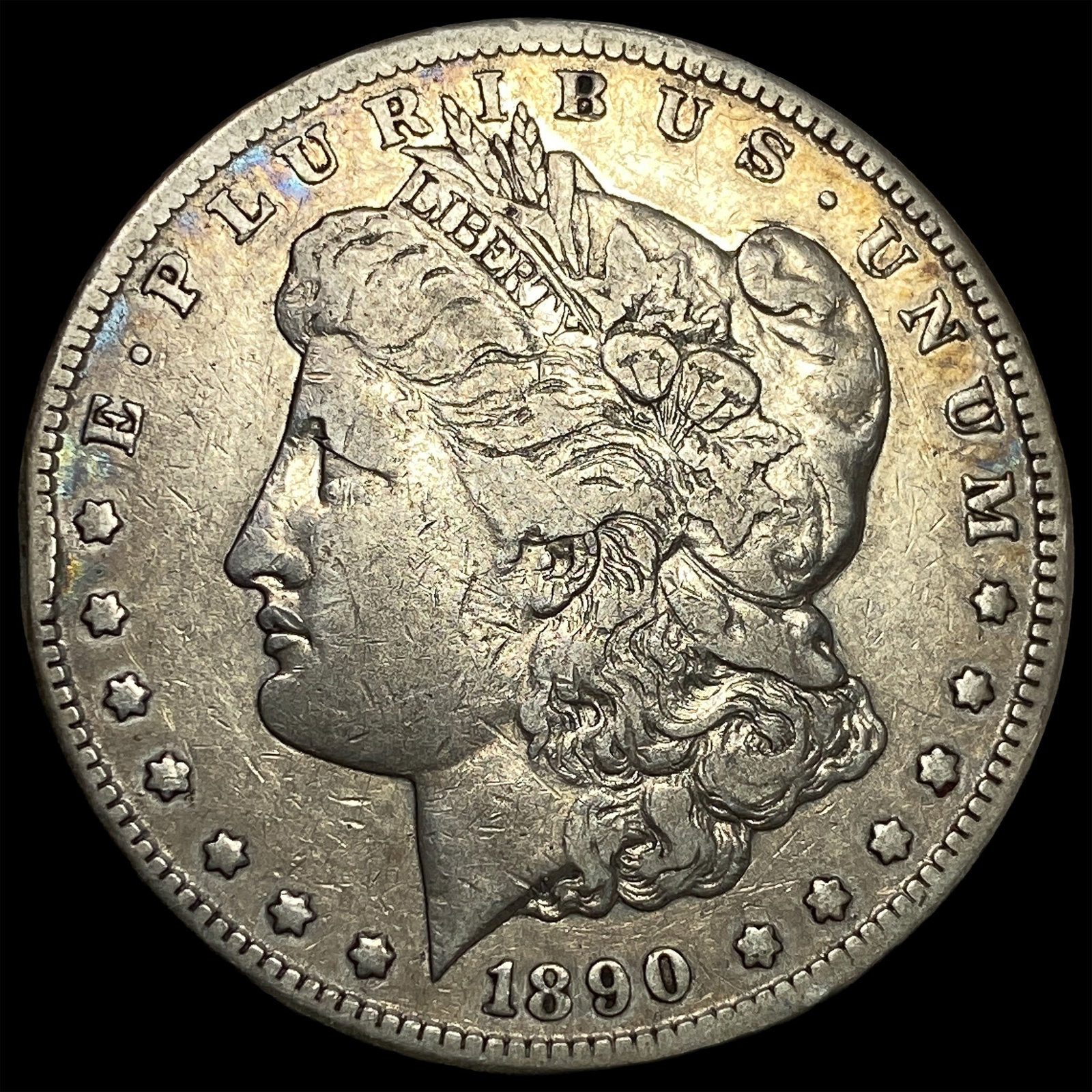 1890-CC Silver Morgan Dollar LIGHTLY CIRCULATED: 1890-CC Silver Morgan Dollar LIGHTLY CIRCULATED