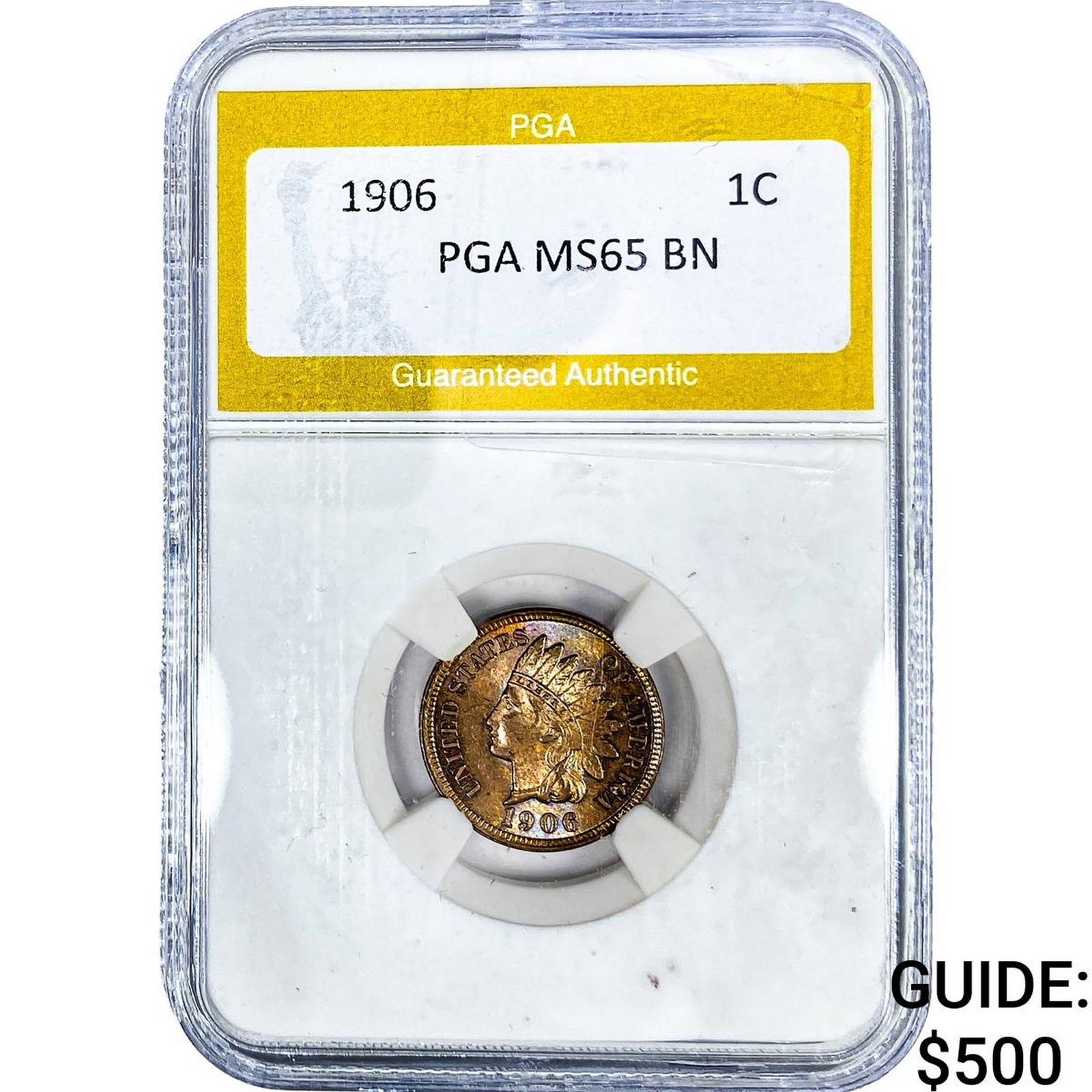 1906 Indian Head Cent PGA MS65 BN: 1906 Indian Head Cent PGA MS65 BN
