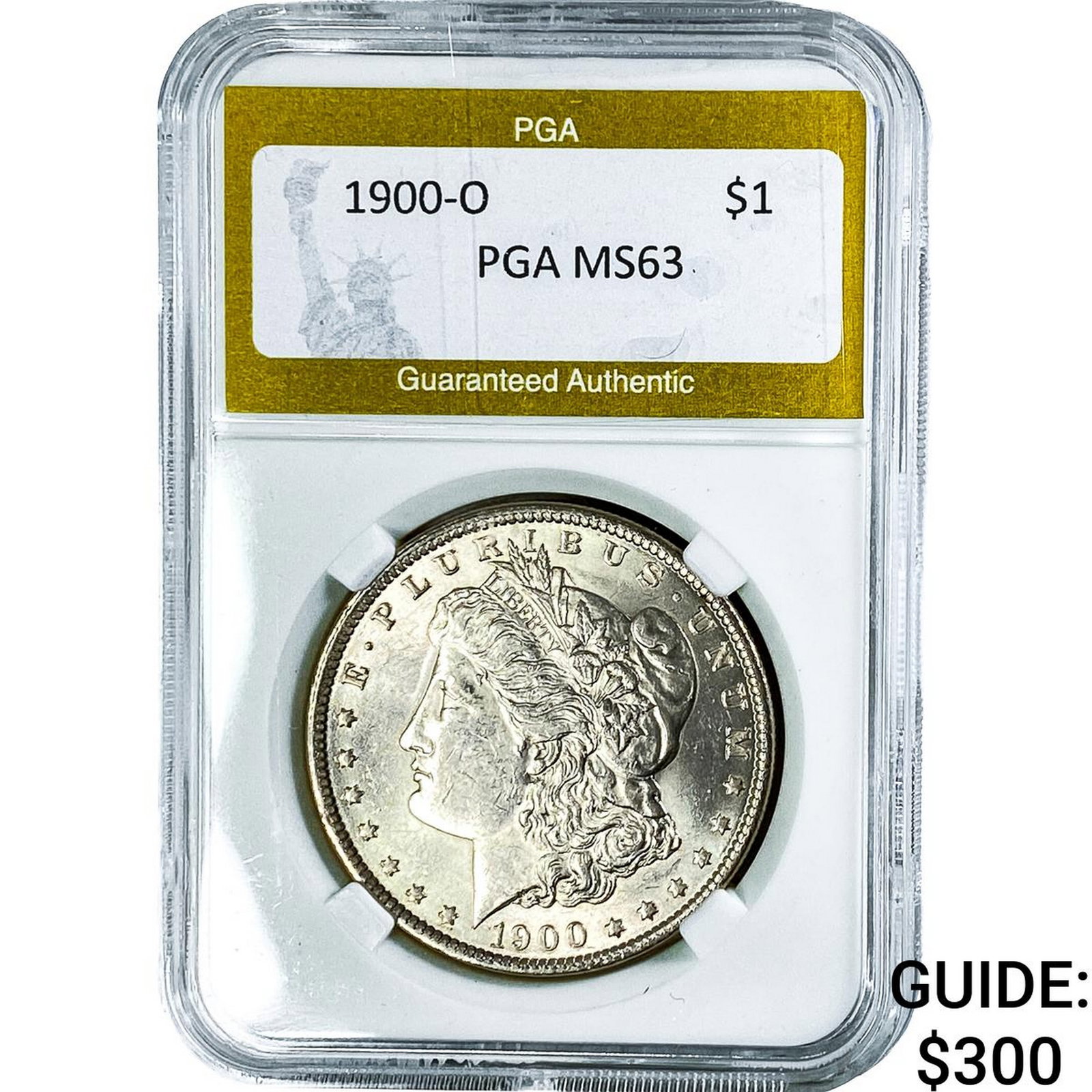 1900-O Morgan Silver Dollar PGA MS63: 1900-O Morgan Silver Dollar PGA MS63