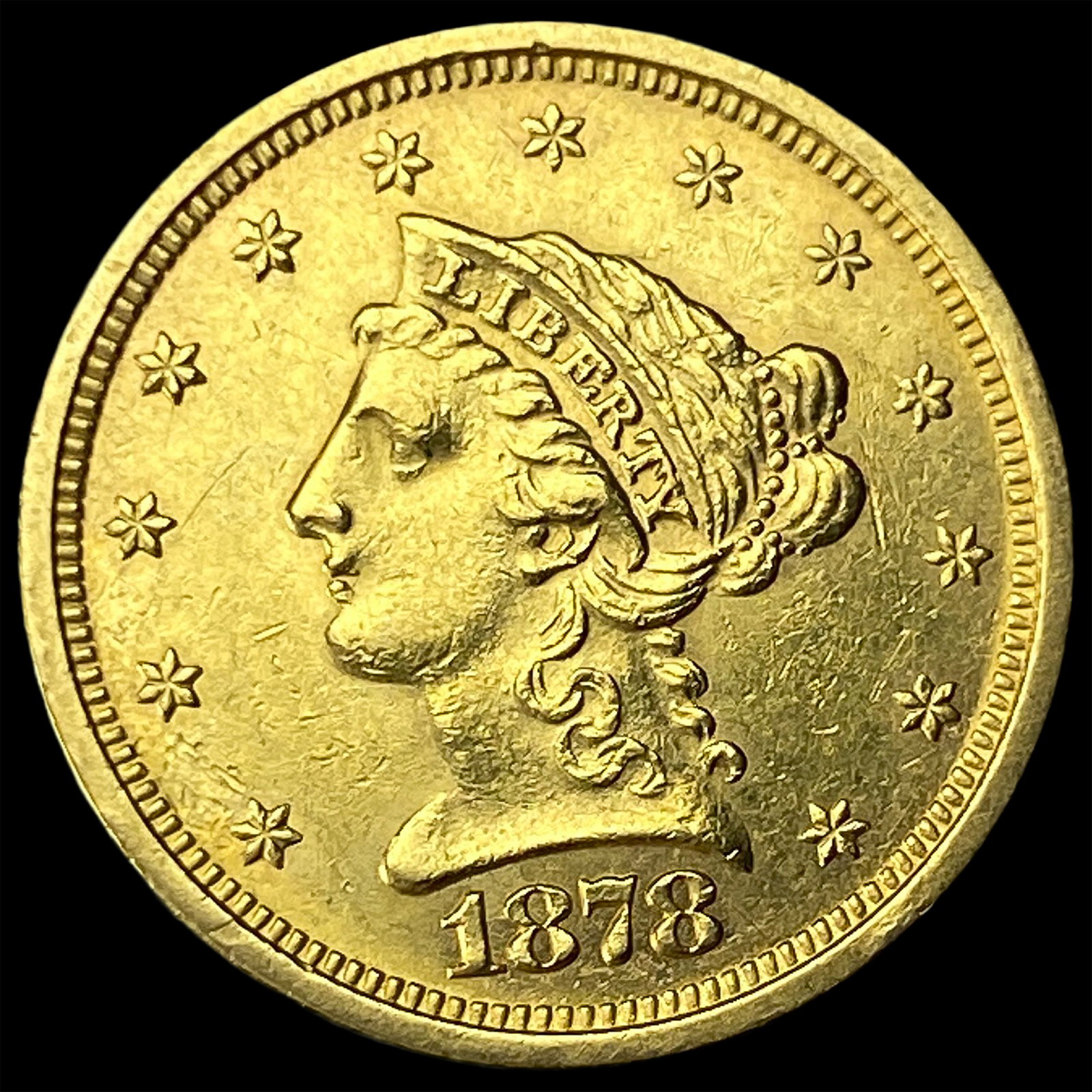 1878-S Gold $2.50 Liberty Head Quarter Eagle UNCIRCULATED (1 of 2)