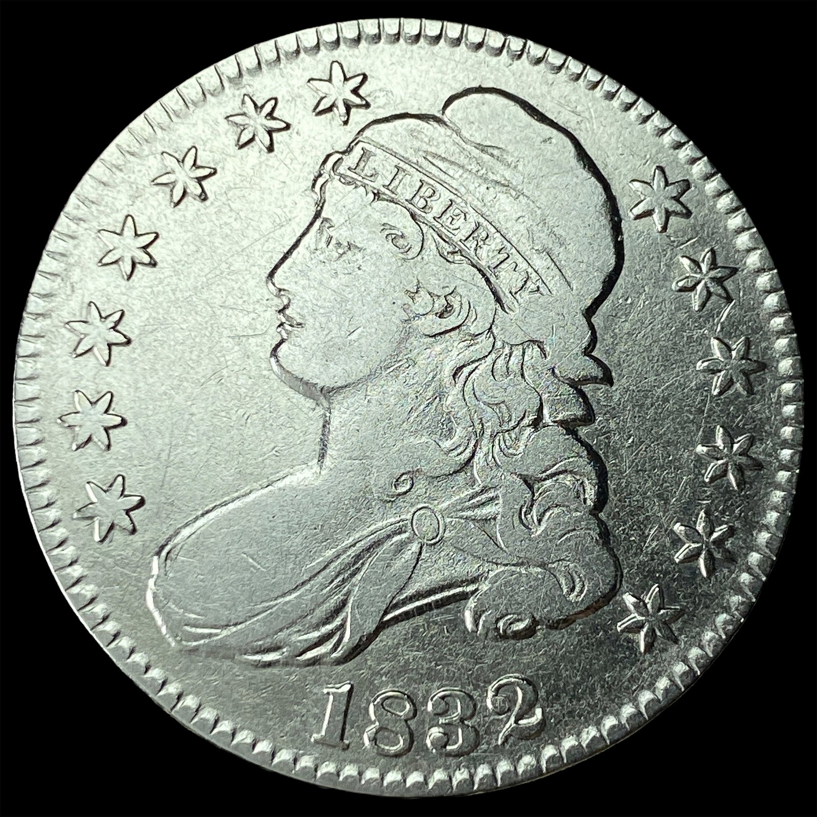 1832 Capped Bust Half Dollar NEARLY UNCIRCULATED (1 of 2)