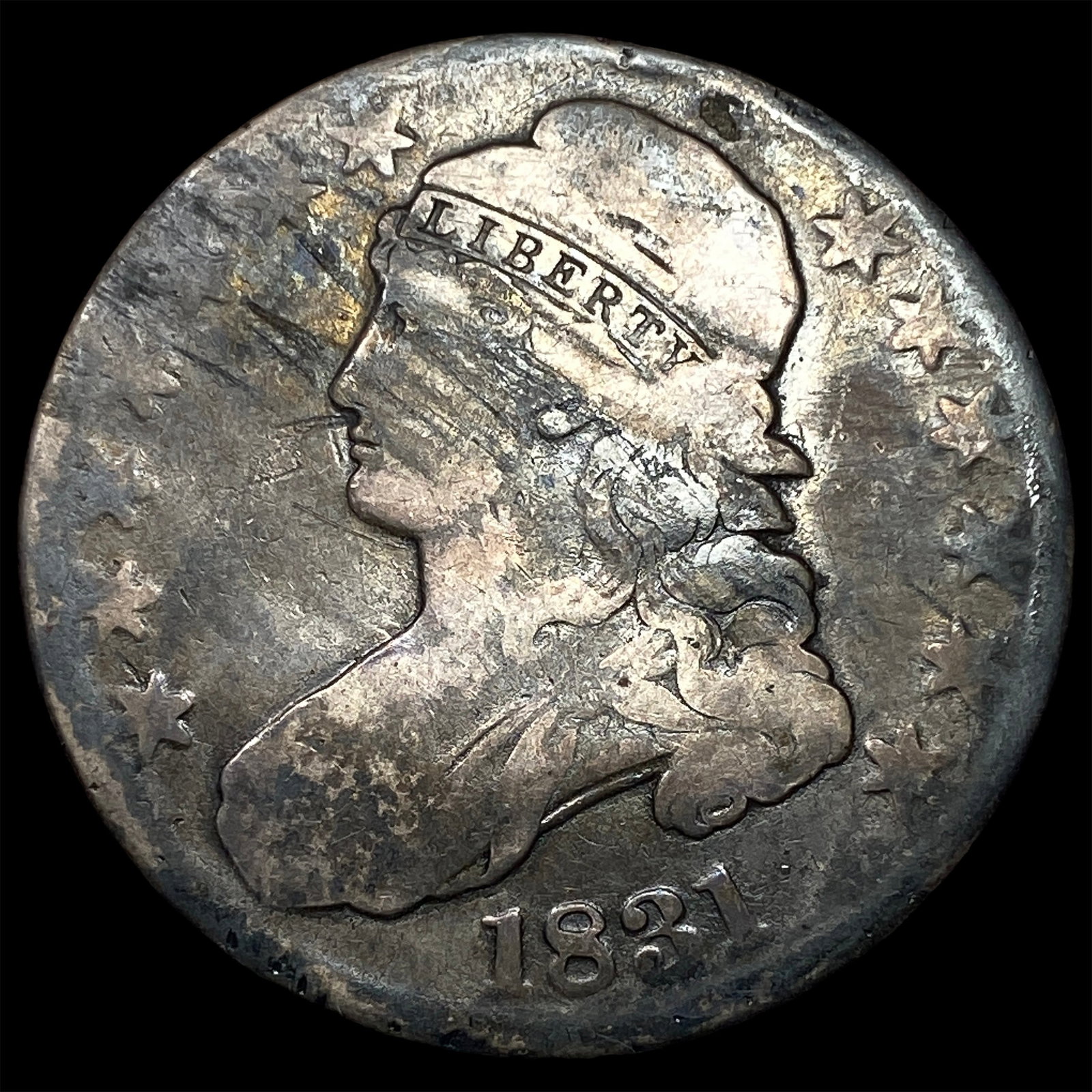 1831 Capped Bust Half Dollar LIGHTLY CIRCULATED: 1831 Capped Bust Half Dollar LIGHTLY CIRCULATED