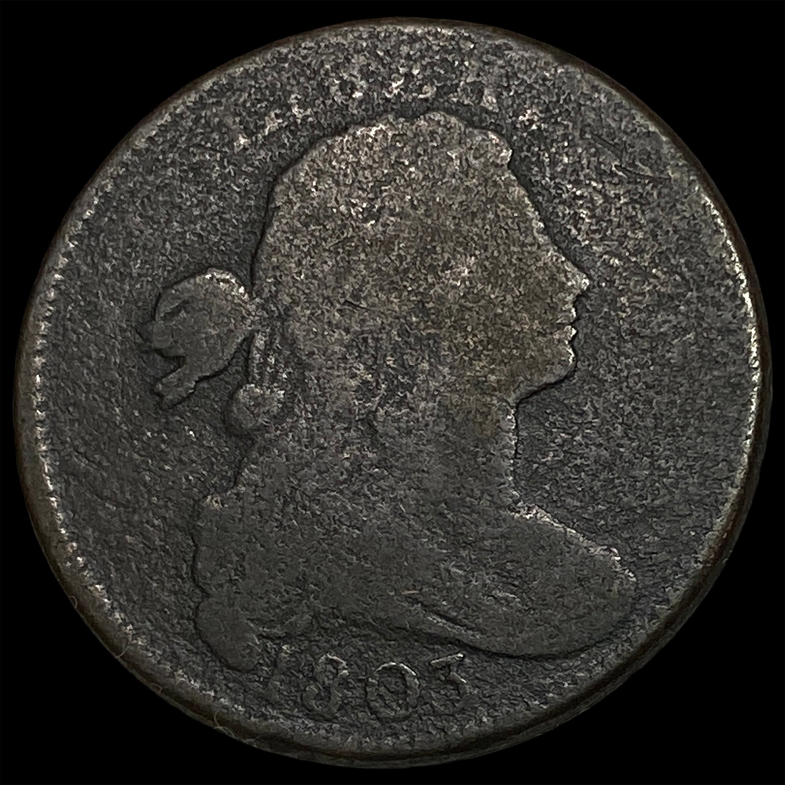 1803 Draped Bust Large Cent NICELY CIRCULATED: 1803 Draped Bust Large Cent NICELY CIRCULATED