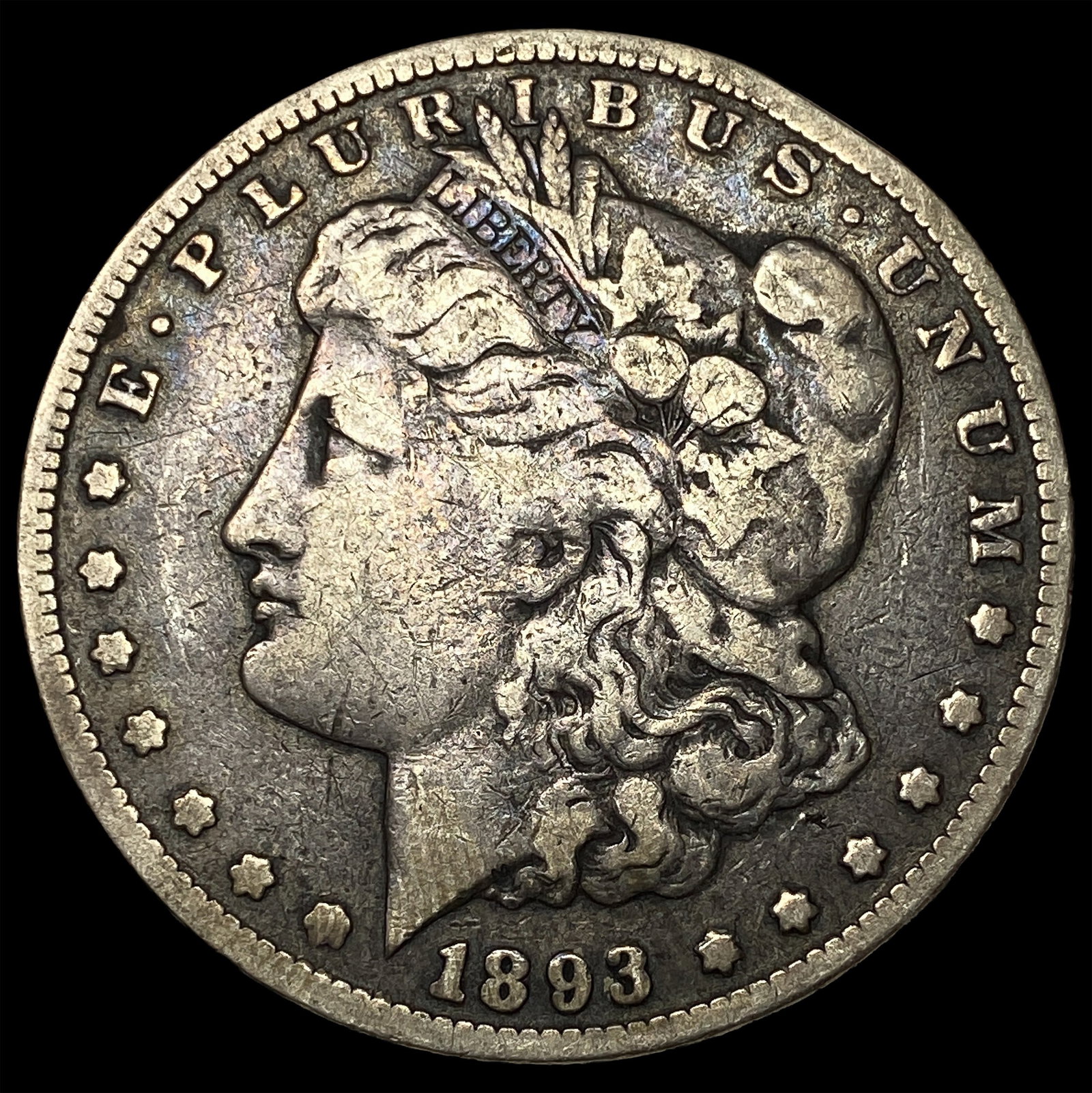 1893-CC Silver Morgan Dollar LIGHTLY CIRCULATED: 1893-CC Silver Morgan Dollar LIGHTLY CIRCULATED