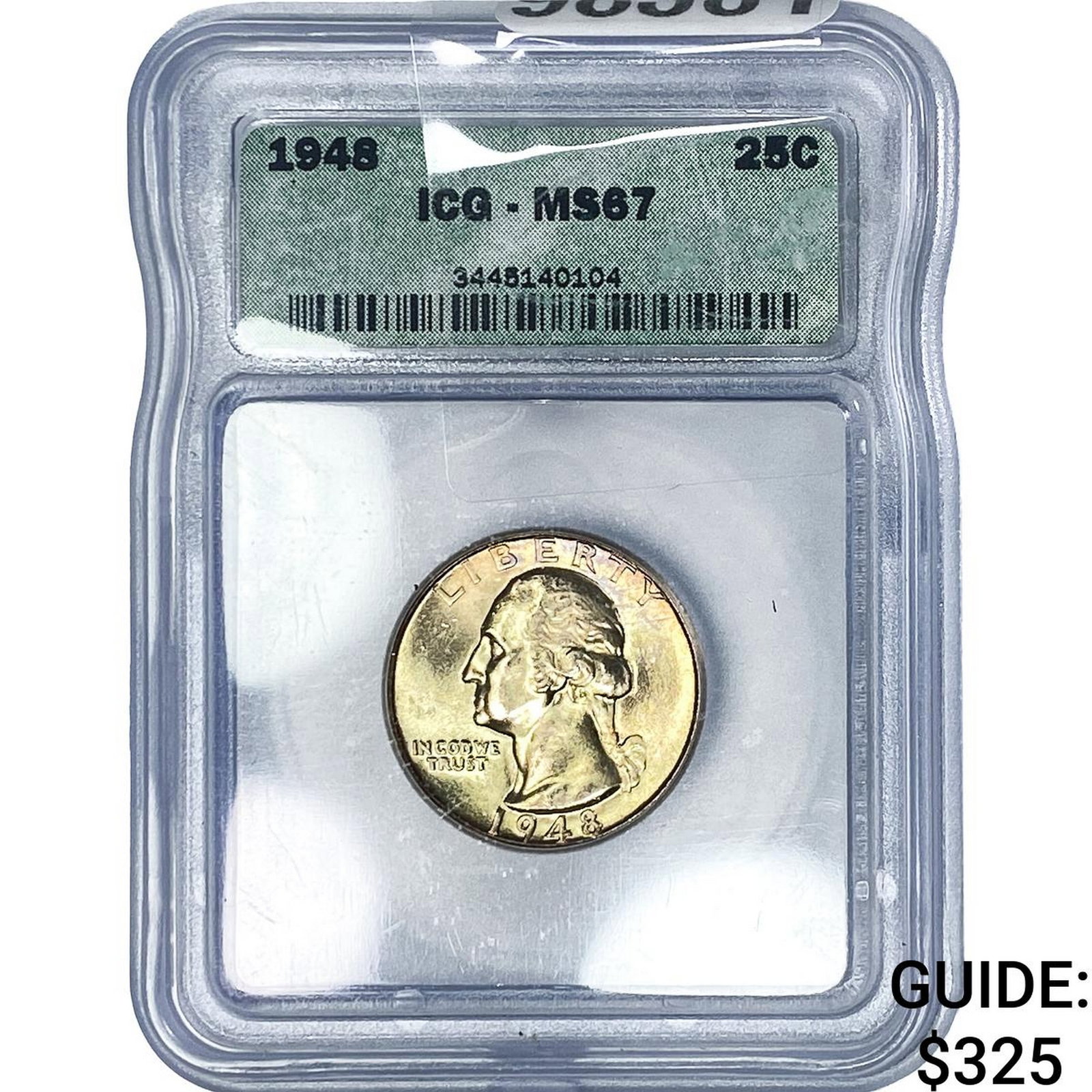 1948 Washington Silver Quarter ICG MS67 (1 of 2)