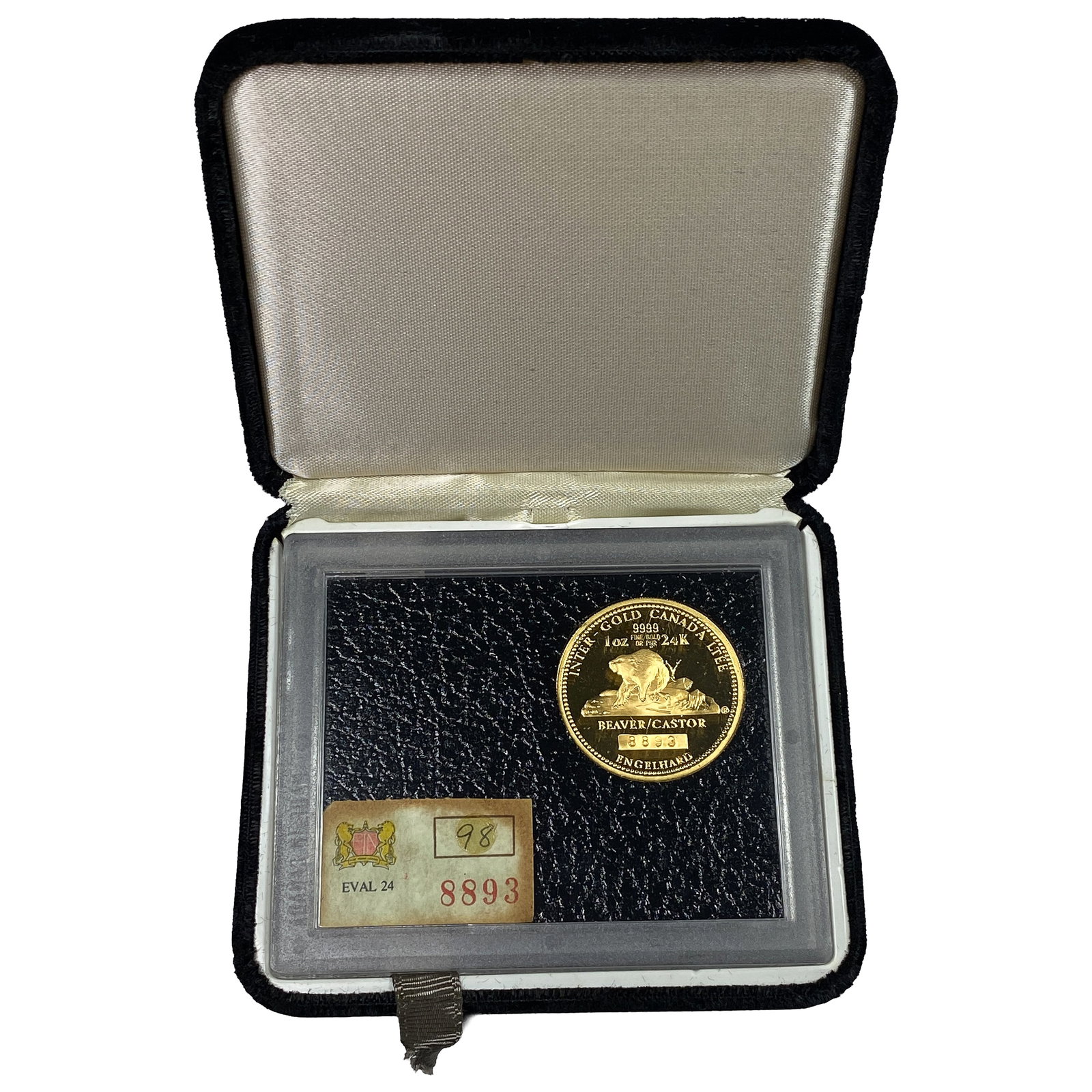 Canada 1oz Gold Round Proof-Beaver w/Box & COA (1 of 3)