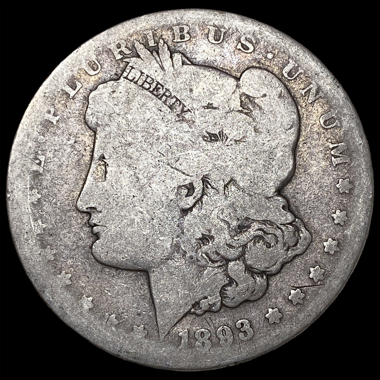 1893-CC Silver Morgan Dollar NICELY CIRCULATED: 1893-CC Silver Morgan Dollar NICELY CIRCULATED