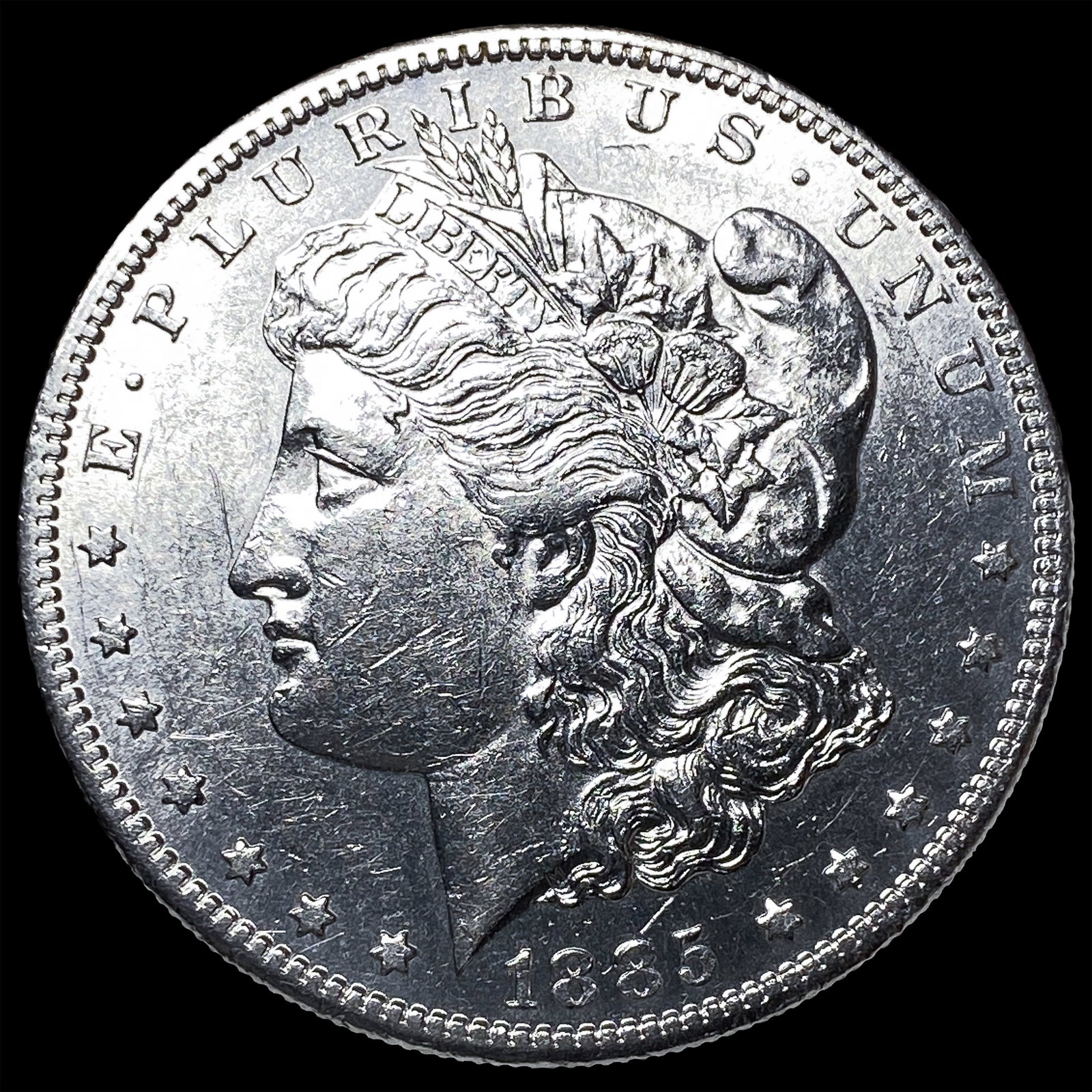 1885-S Morgan Silver Dollar CHOICE AU: 1885-S Morgan Silver Dollar CHOICE AU